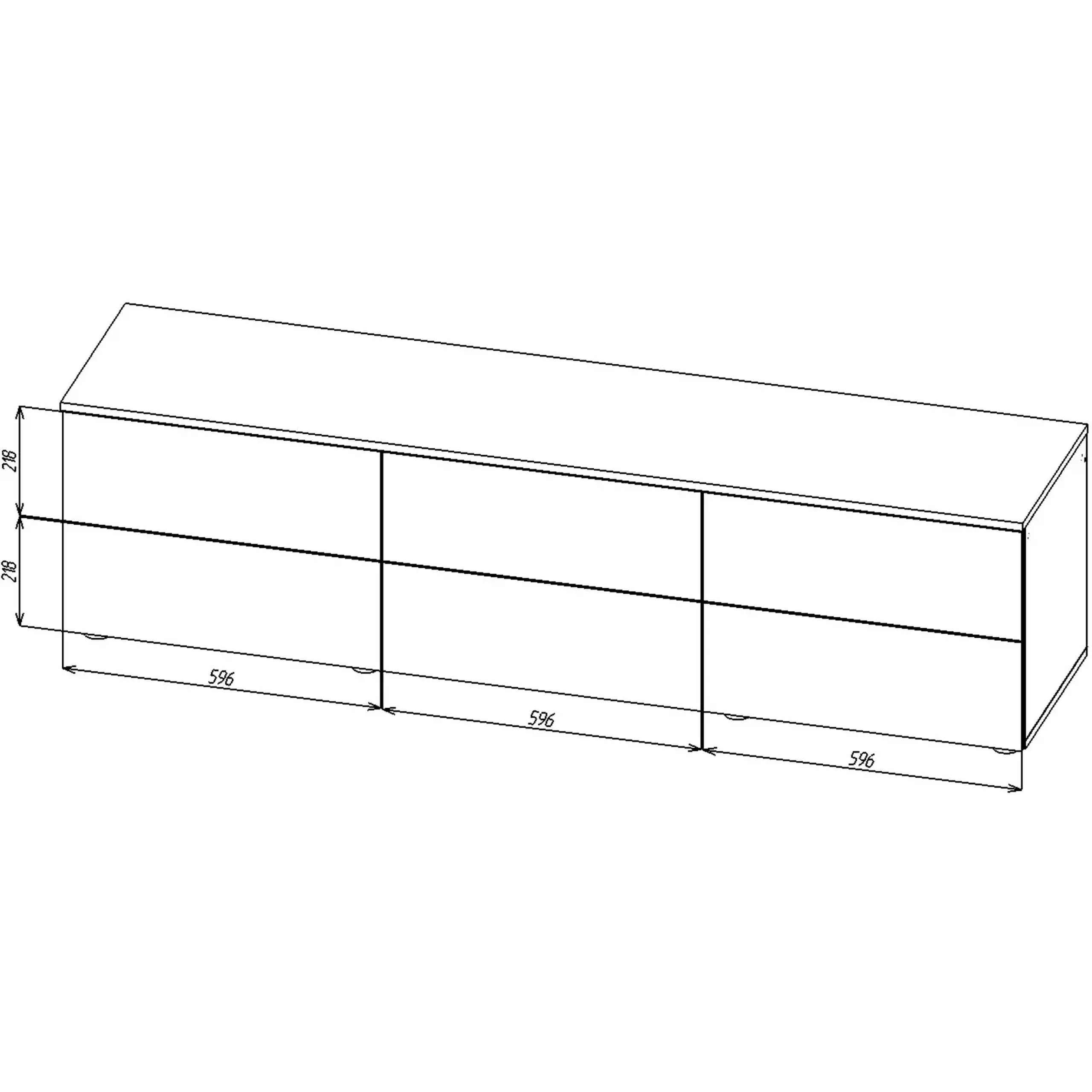 Comoda TV Nex Home A023, 1800x420x490 mm, PAL, Cashmere, NX-00000224