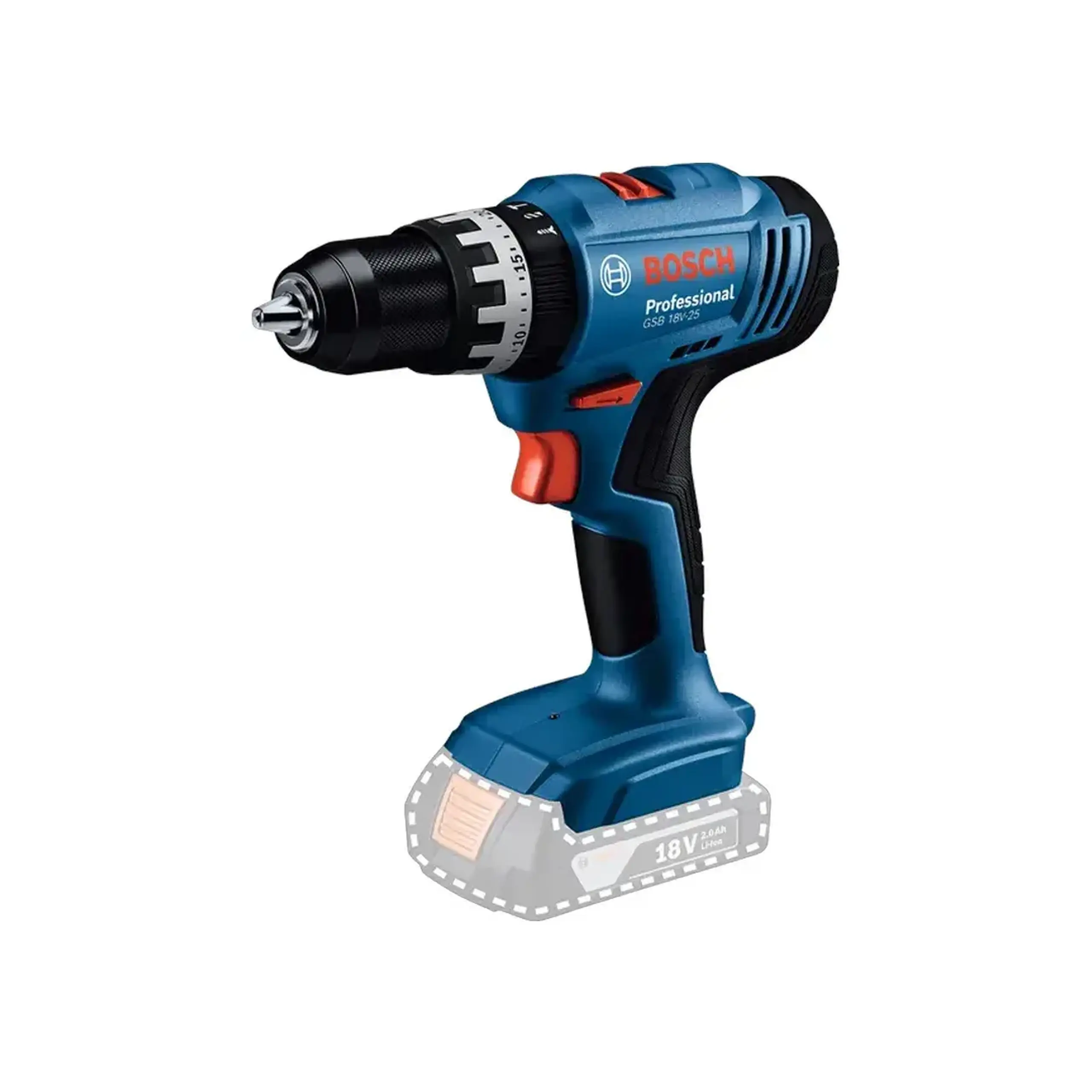 Mașină de găurit pe acumulator (fără acumulator) GSB 18V-25 60 Nm 18 V Bosch