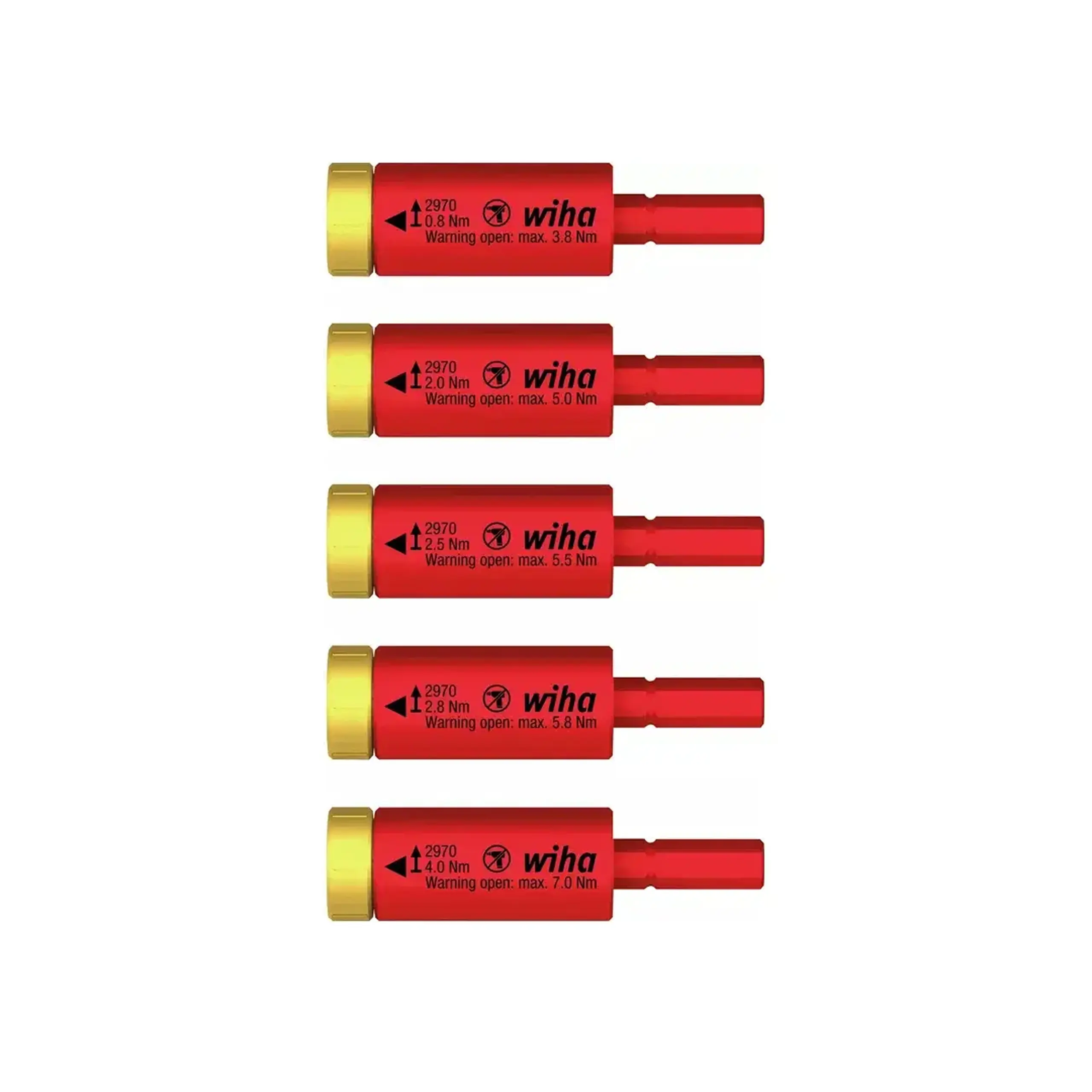 Set adaptoare dinamometrice EasyTorque 5 buc. WIHA