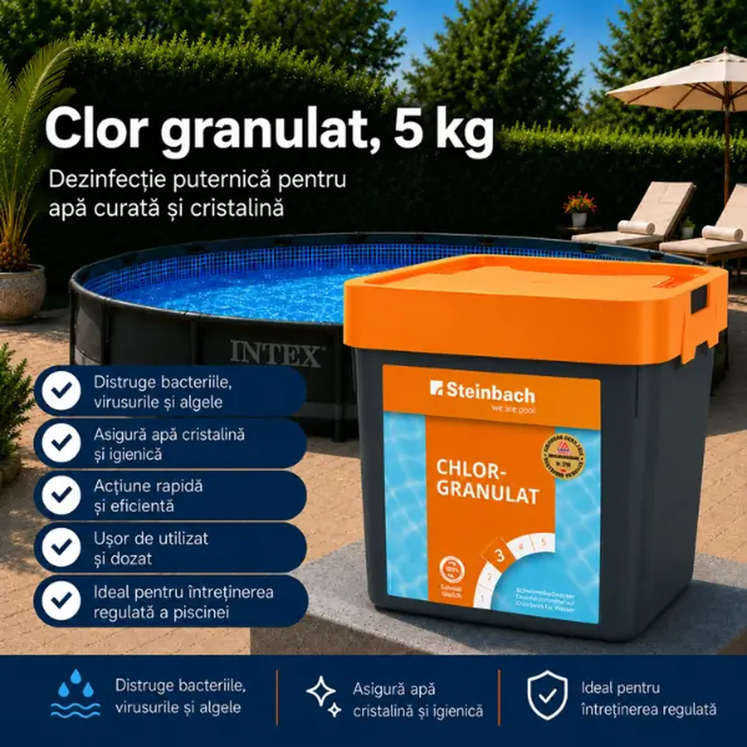 Clor granulat, 5 kg