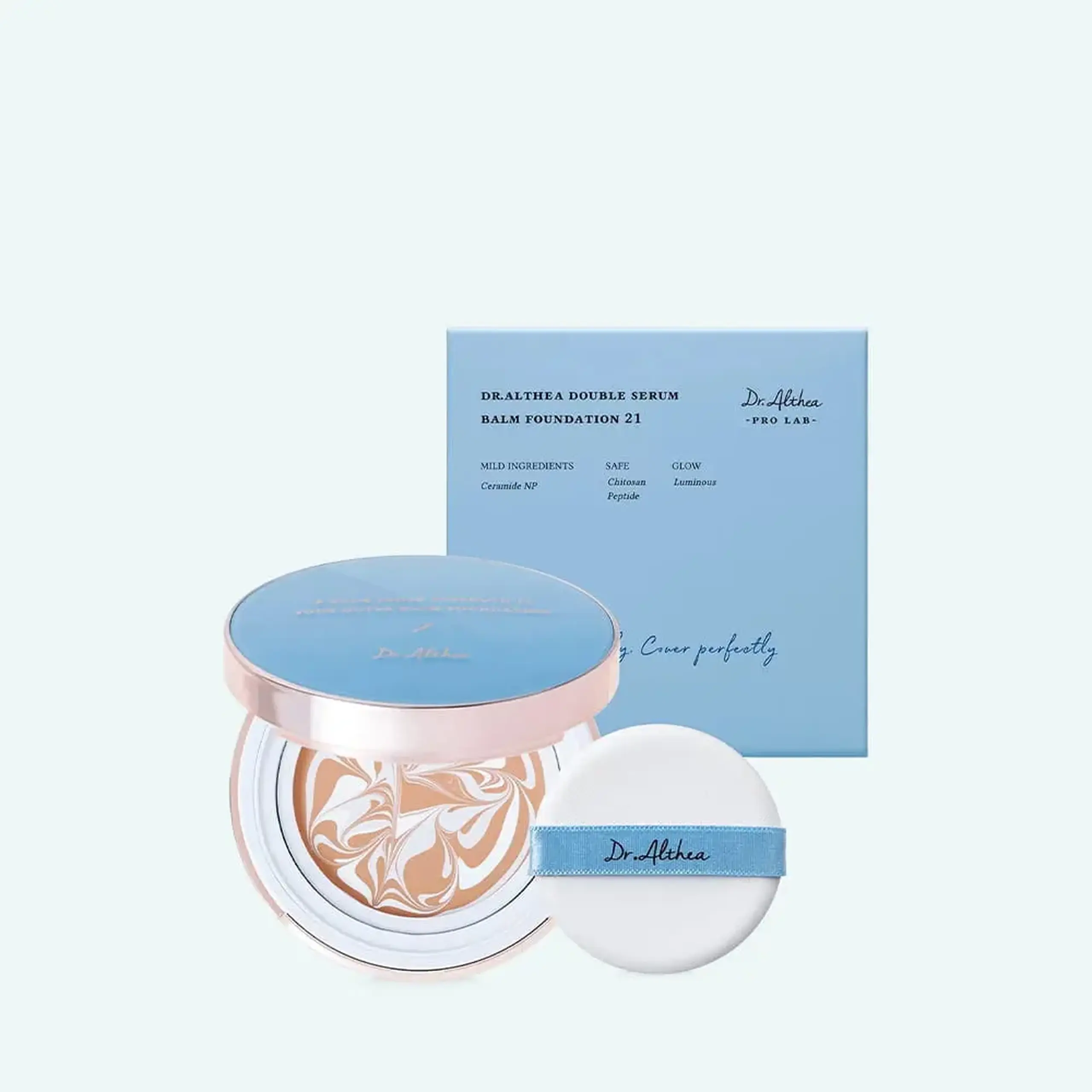 Fond de ten-balsam Dr. Althea Double Serum Balm Foundation #21 Rose Ivory – 12 g