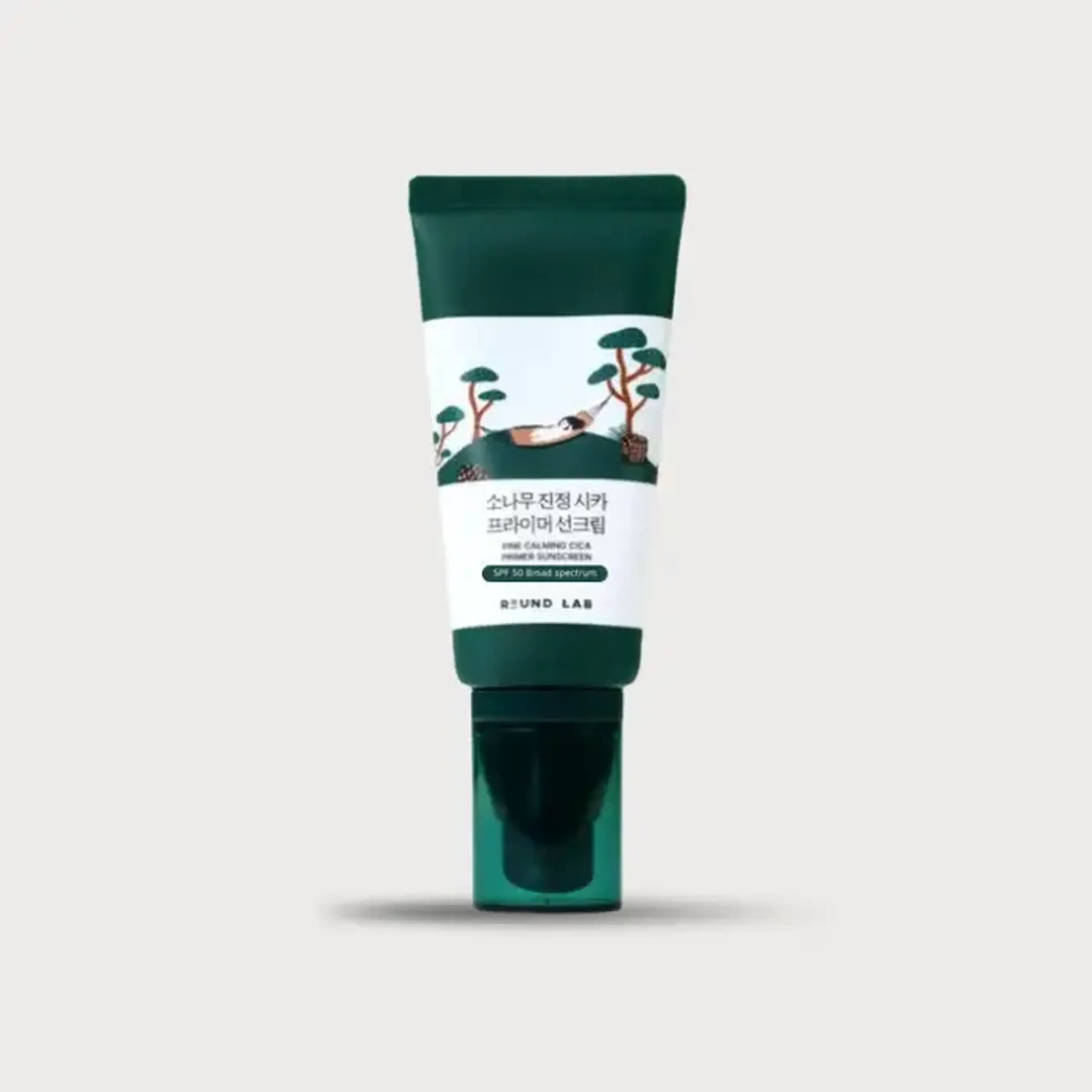 Primer multifuncțional cu protecție solară ROUND LAB Pine Calming Cica Primer Screen 50 ml