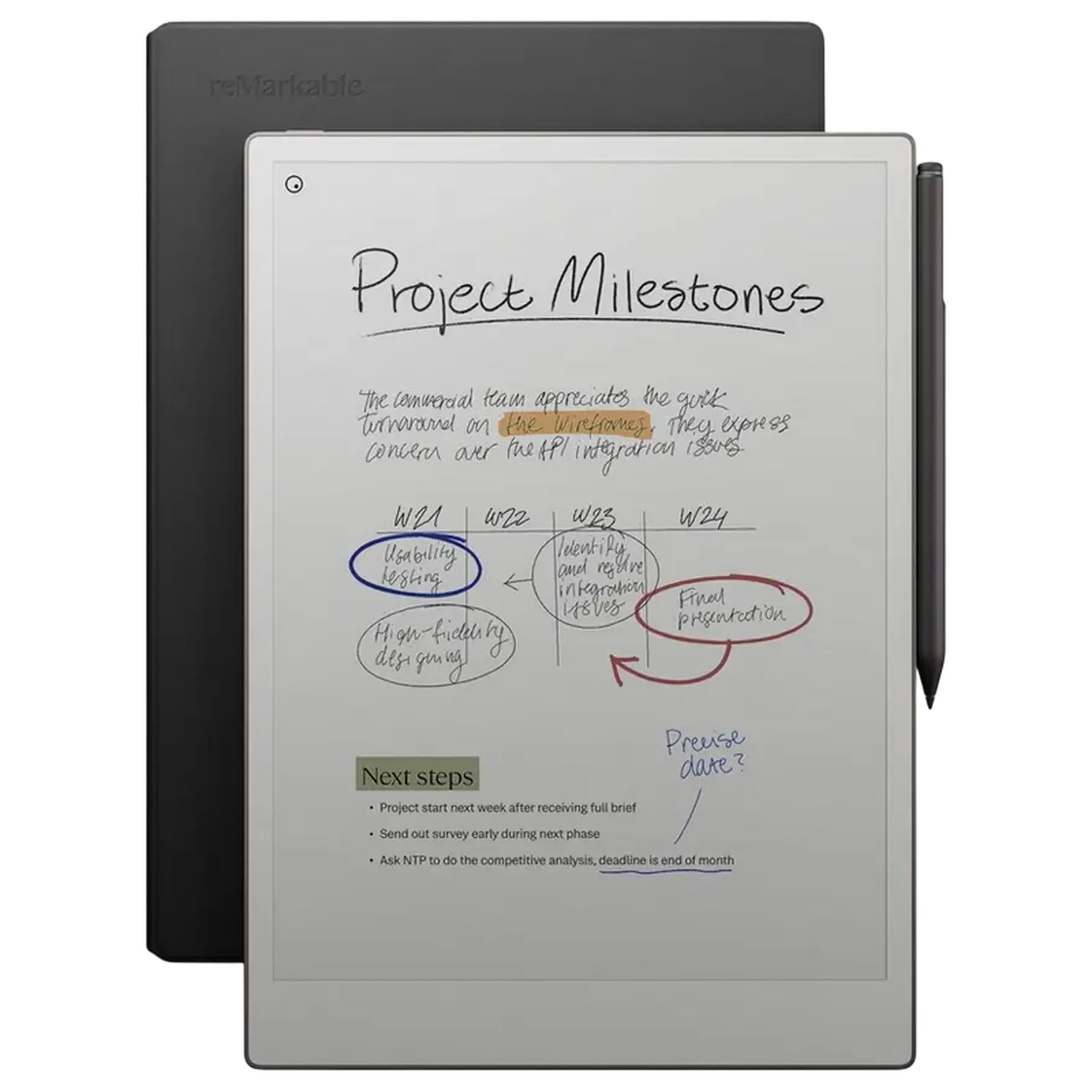 eBook Reader reMarkable Paper Pro - Book Folio Premium, Negru