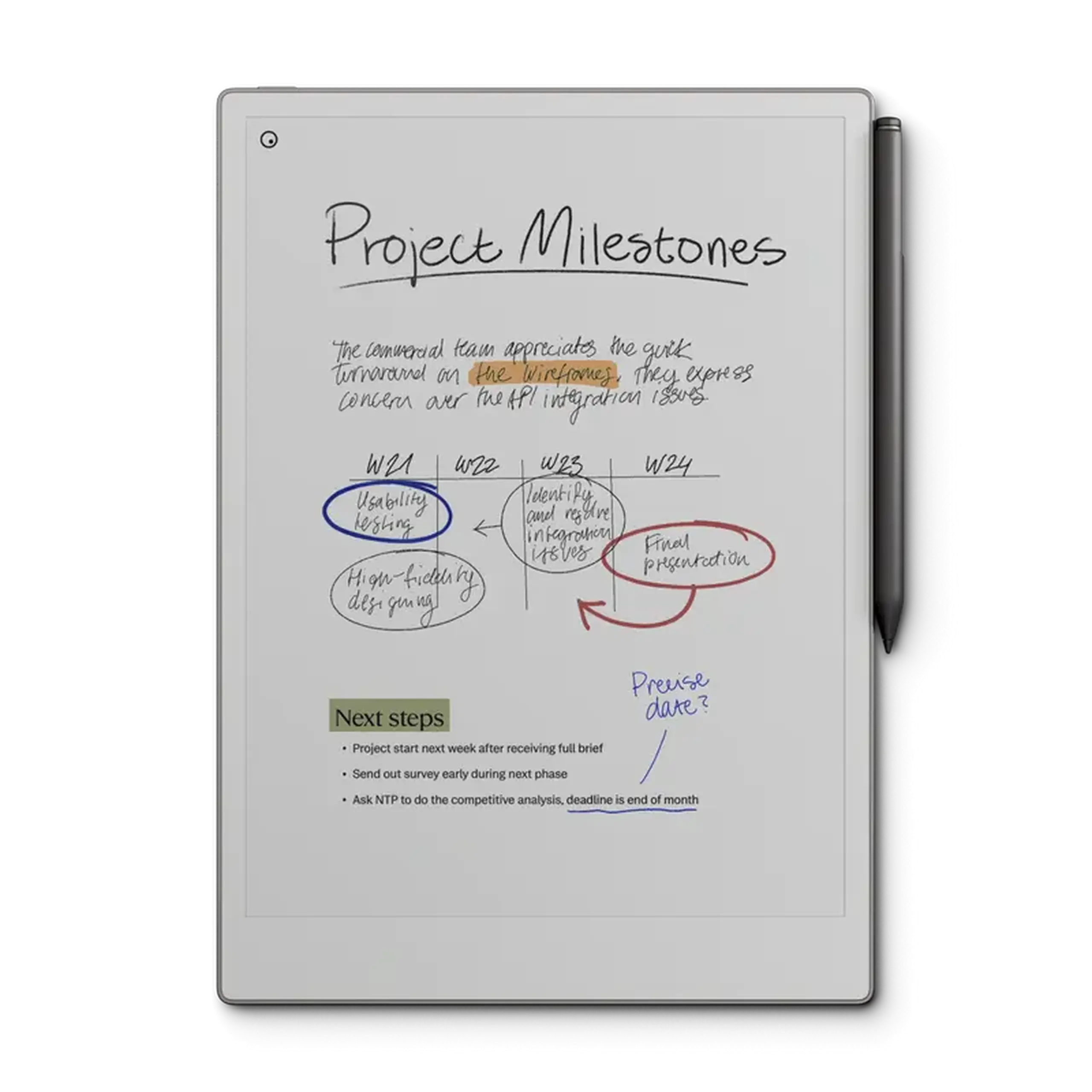 eBook Reader reMarkable Paper Pro - Book Folio Premium, Negru