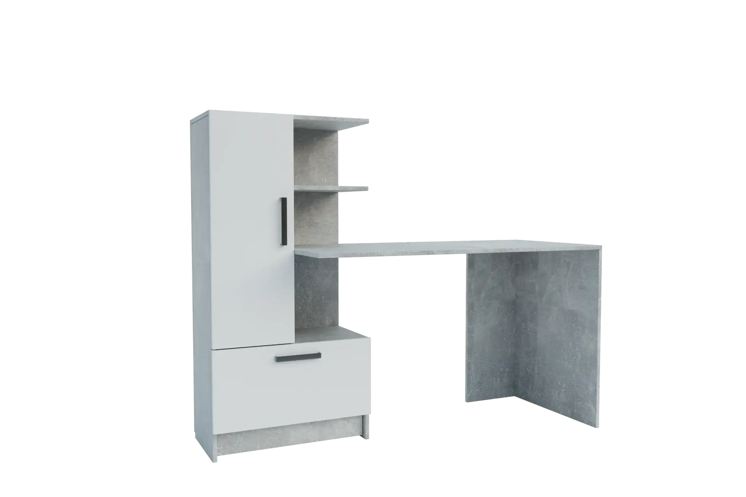 Masa 4home Standard (Masa dreapta), 150x120x60 cm, Industrial/Nimfea Alba