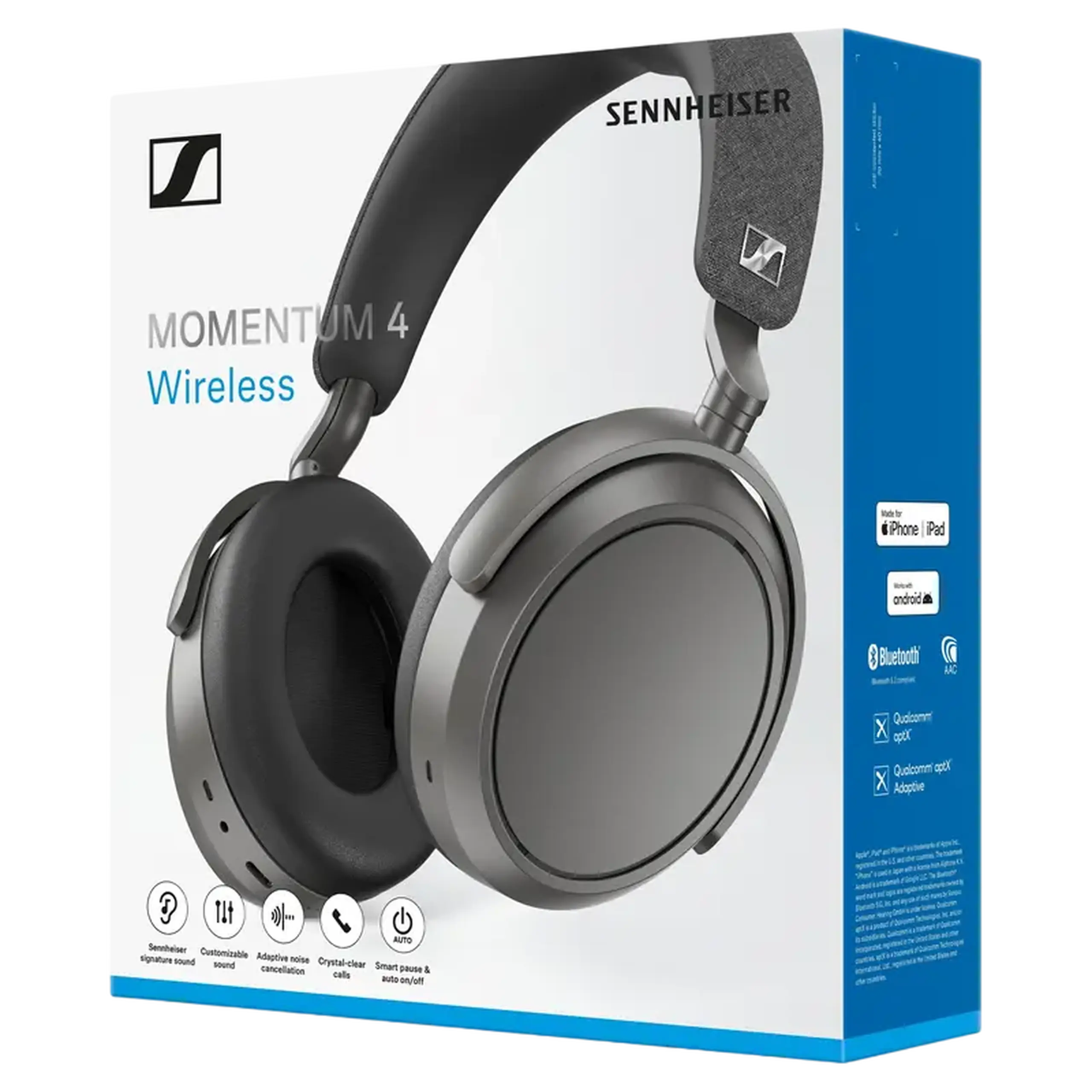 Căști Sennheiser Momentum 4, Grafit