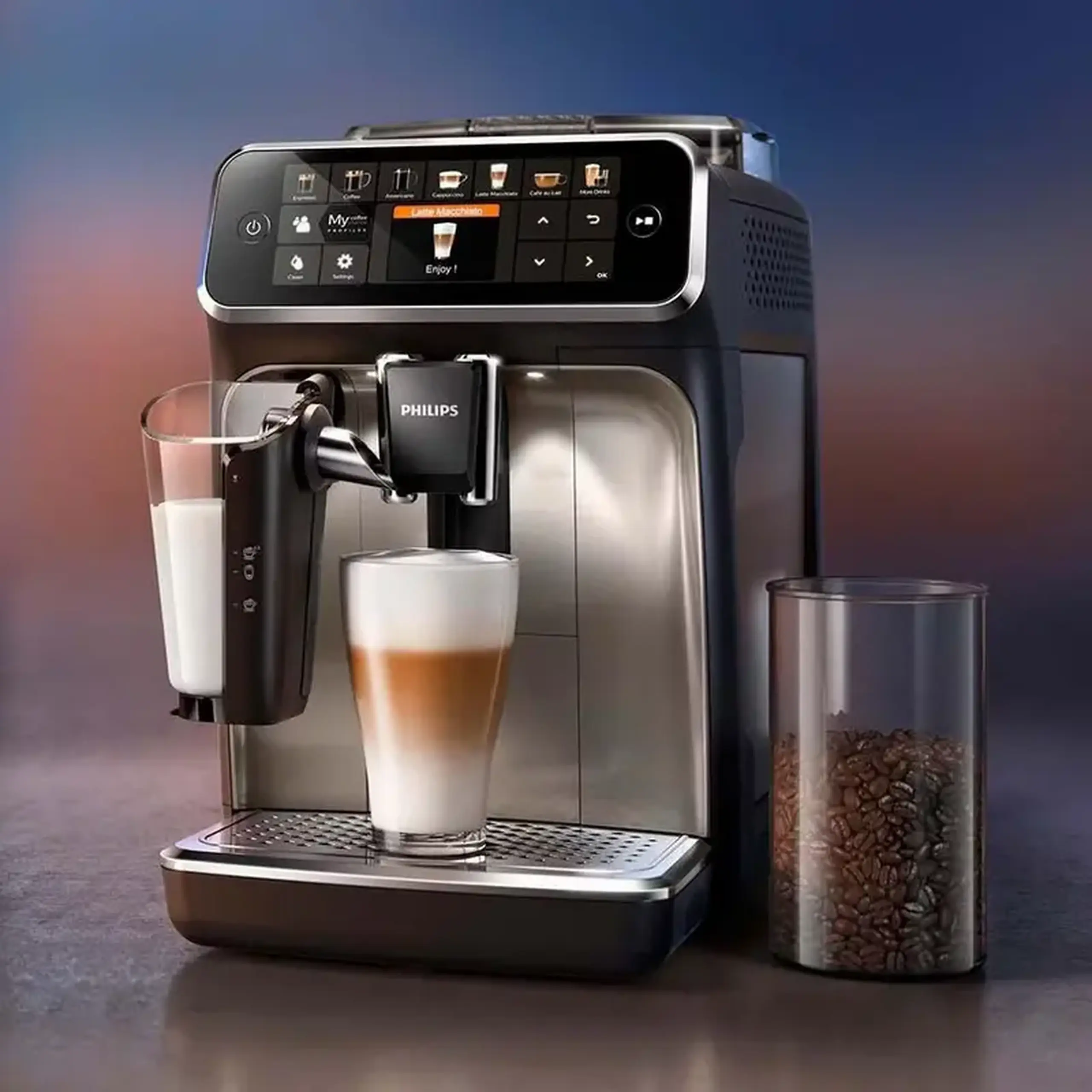 Aparat de cafea Philips EP5447/90, Negru