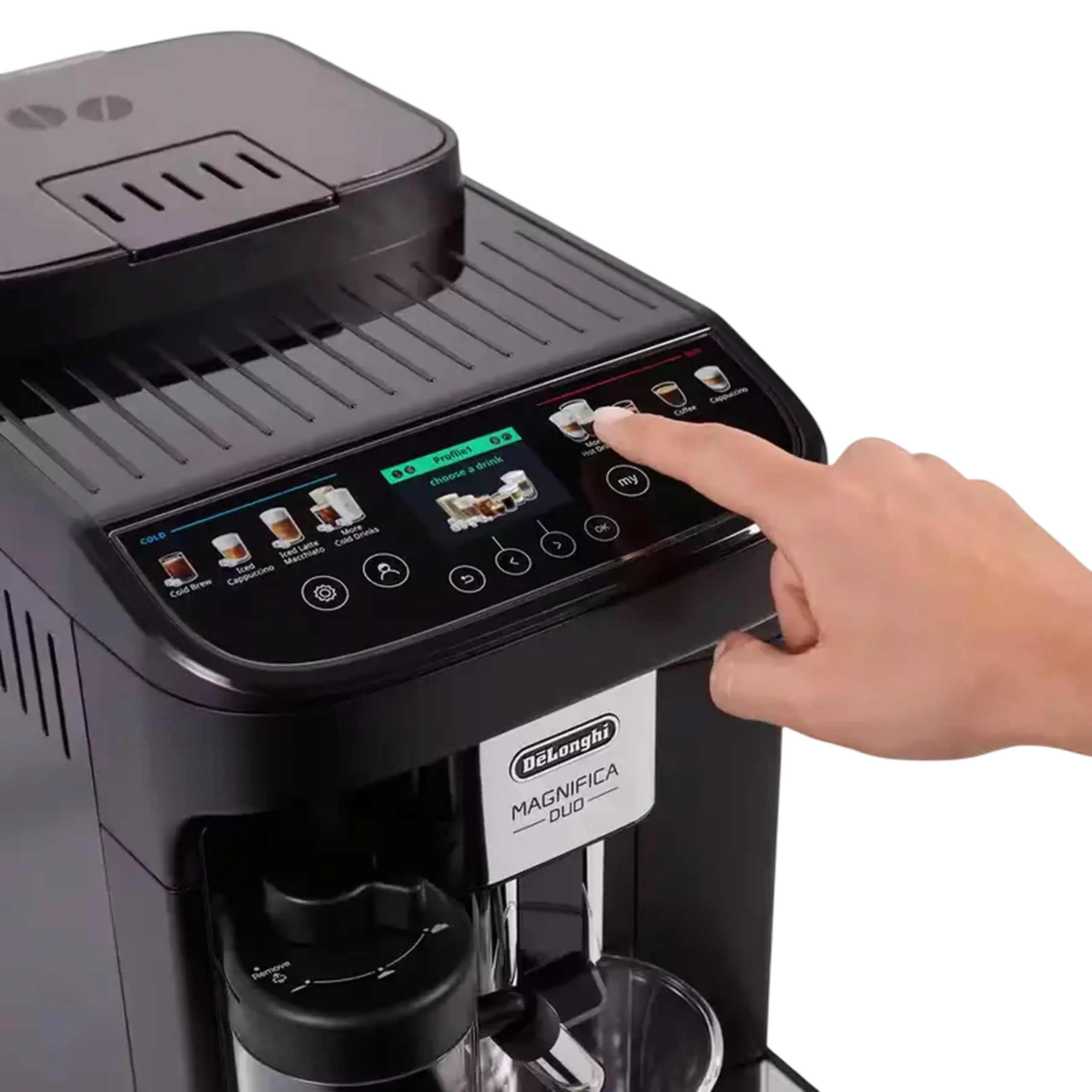 Aparat de cafea DeLonghi Magnifica Duo ECAM330.80.BXB, Negru