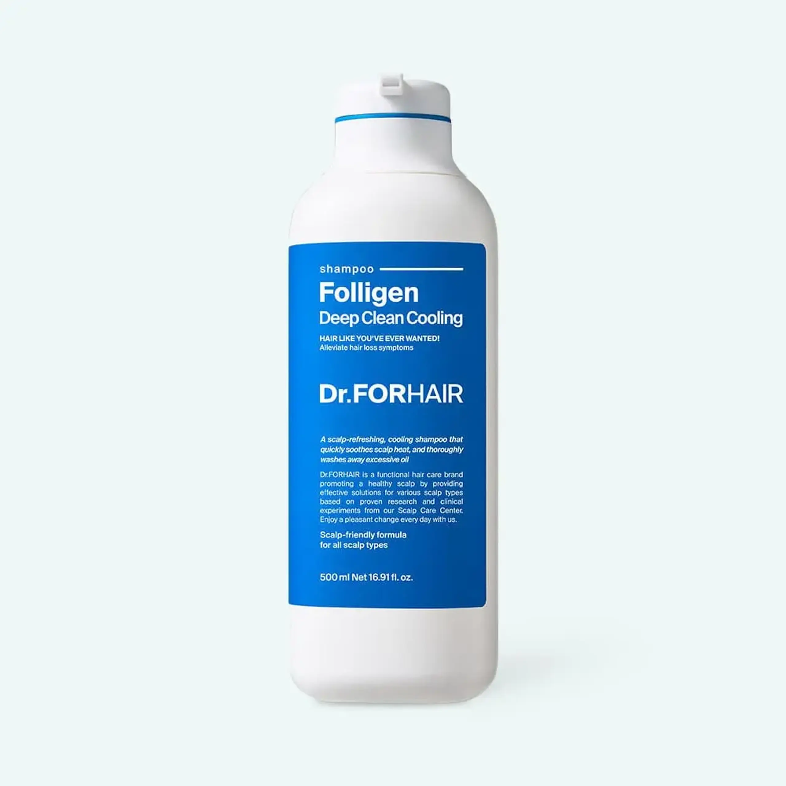 Șampon pentru curățare profundă a scalpului Dr.forhair Folligen Deep Clean Cooling Shampoo 500ml