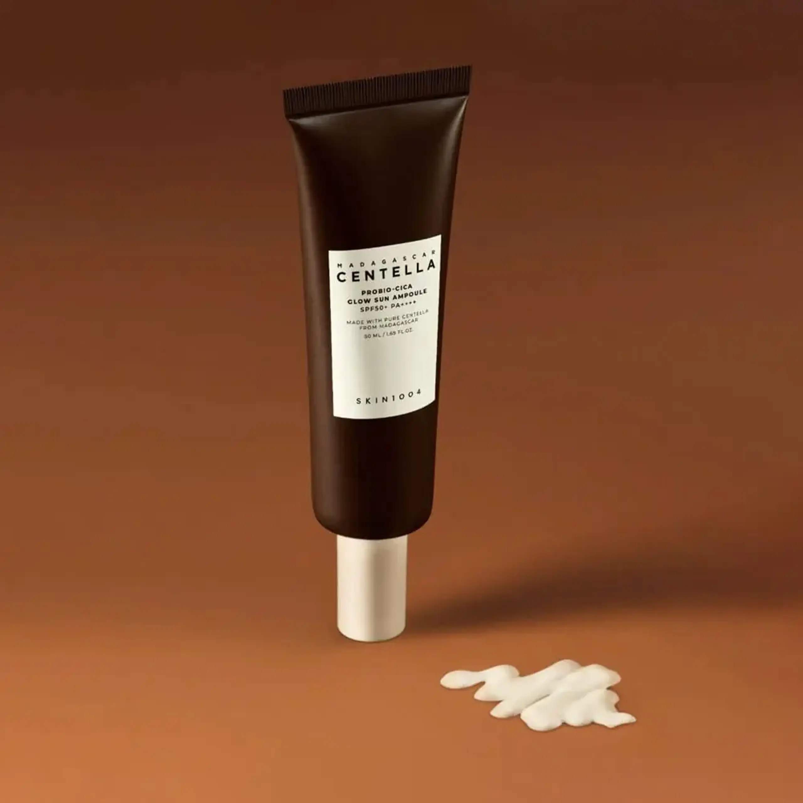 Protecție solară filtre chimice Skin1004 Madagascar Centella Probio-Cica Glow Sun Ampoule SPF 50+ PA++++ 50ml
