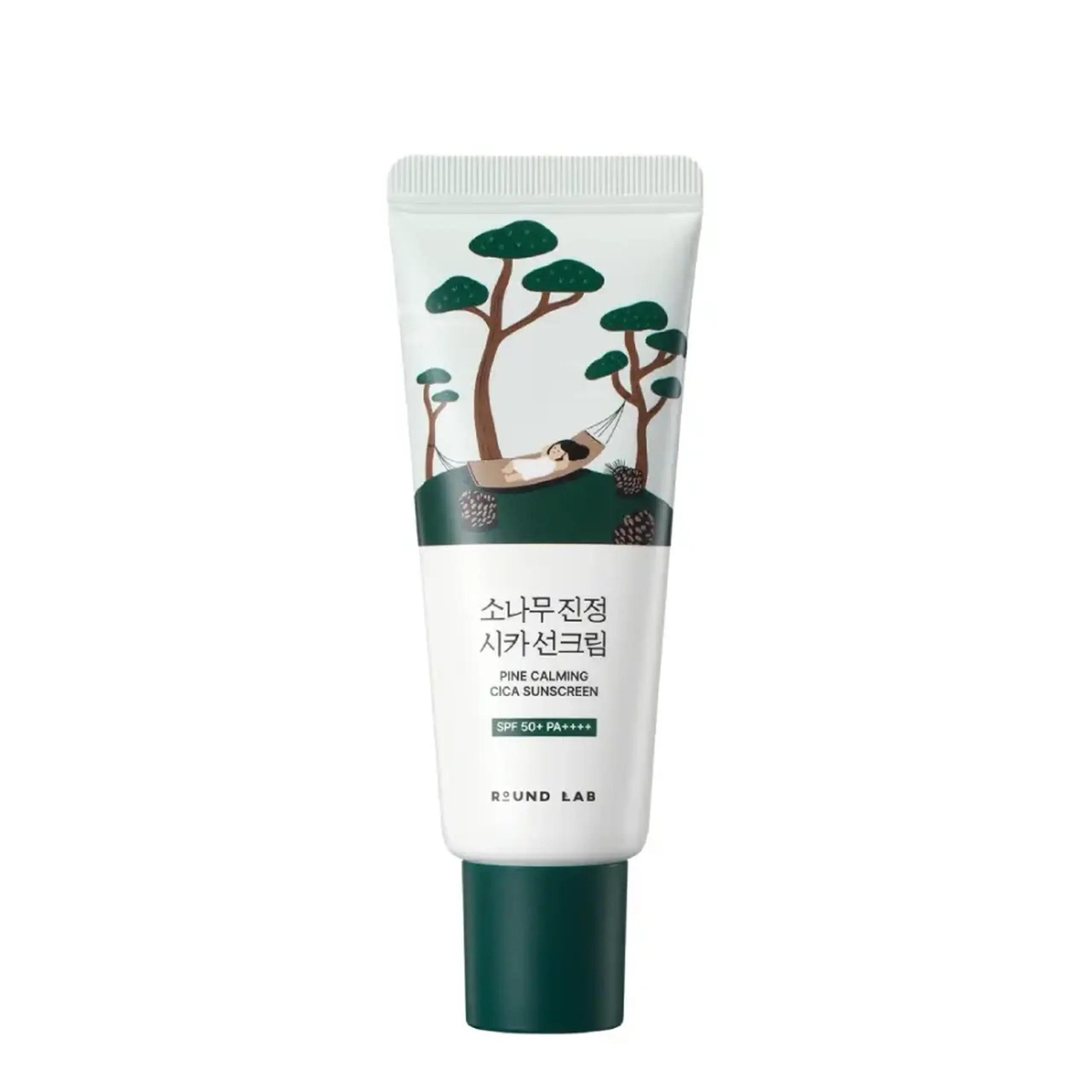 Cremă de protecție solară ROUND LAB Pine Calming Cica Sunscreen SPF50+ PA++++ 40ml