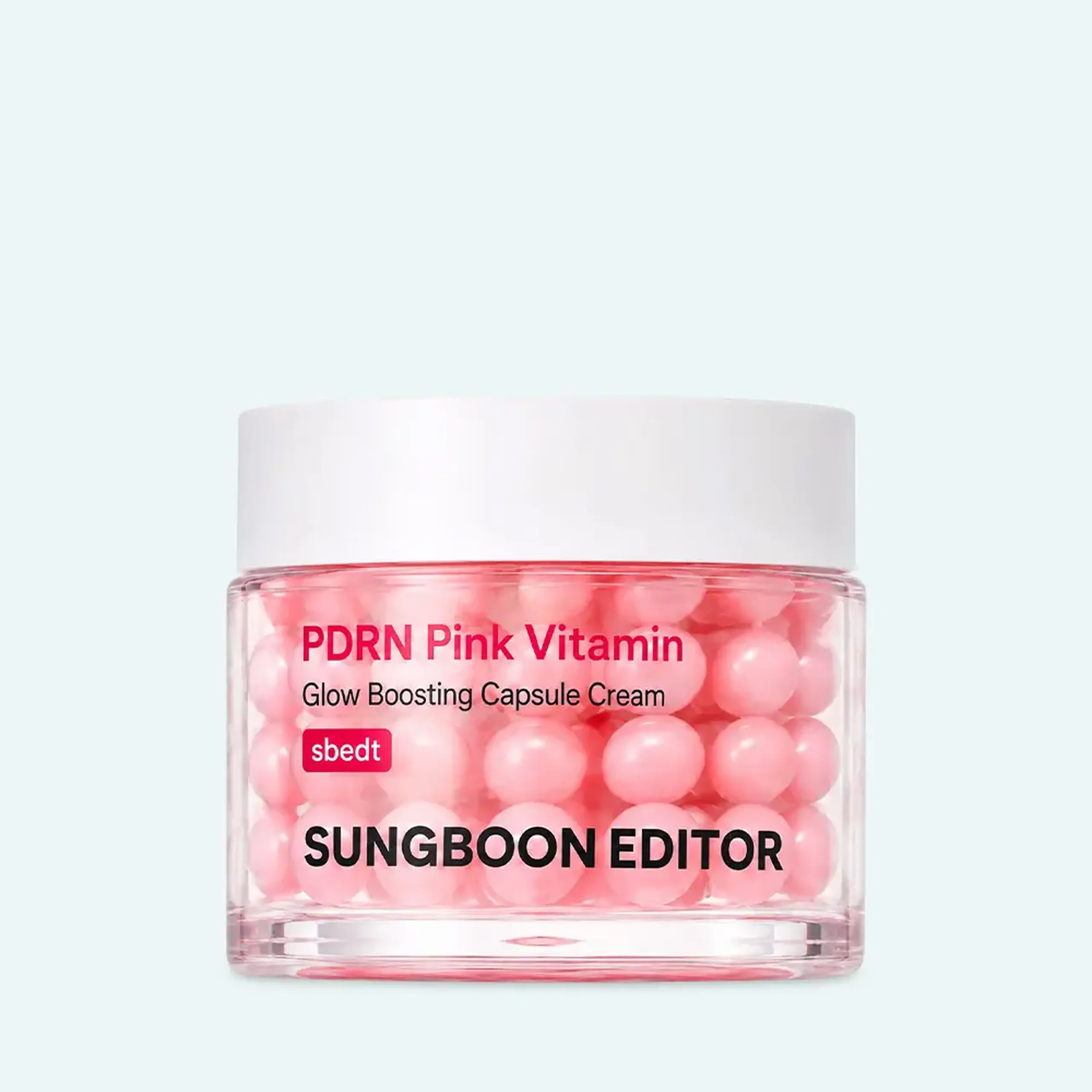 Cremă iluminantă și hidratantă SUNGBOON EDITOR PDRN Pink Vitamin Glow Boosting Capsule Cream 50 ml