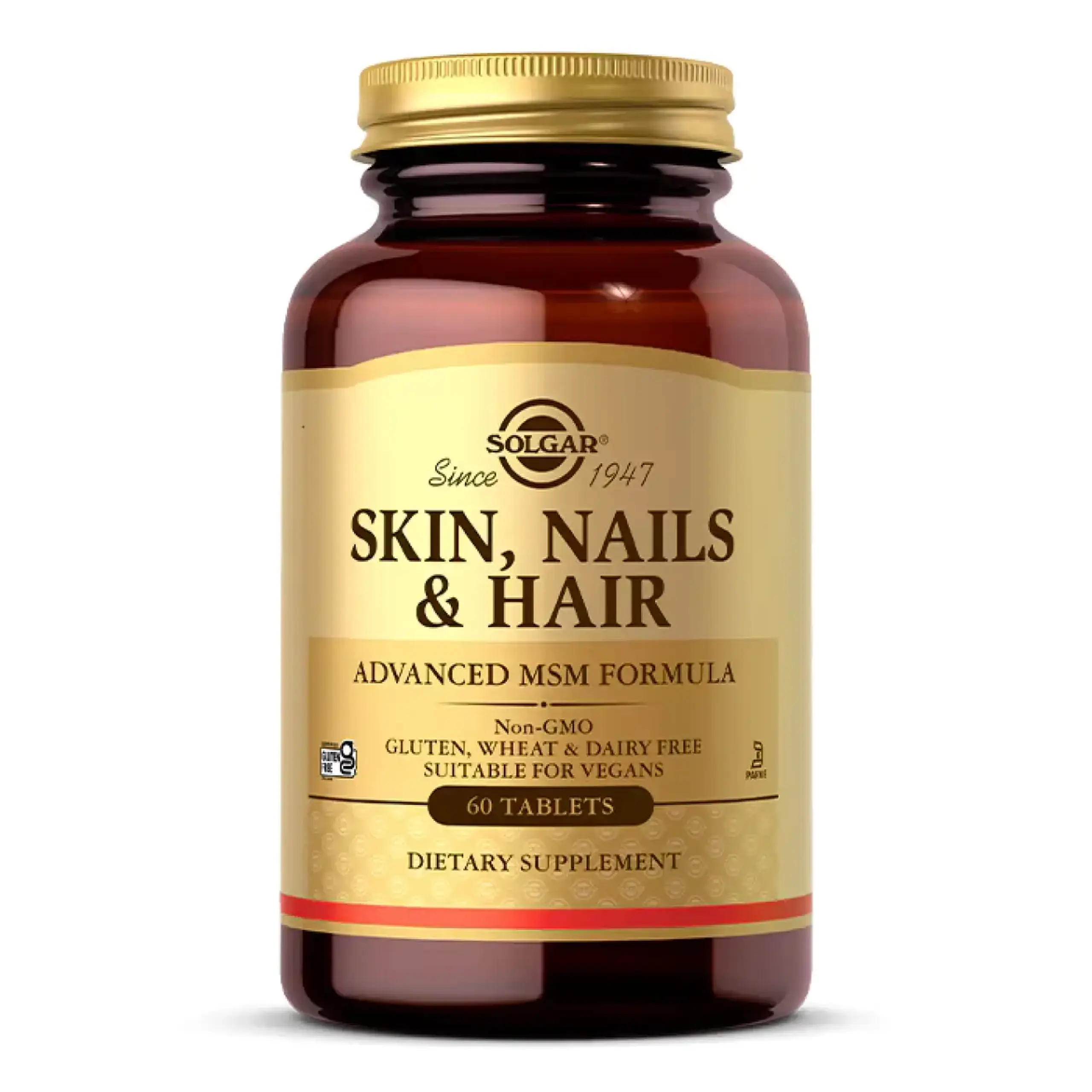 Solgar, Skin, Nails & Hair, Advanced MSM Formula, 60 comprimate - Volum 60 tablete