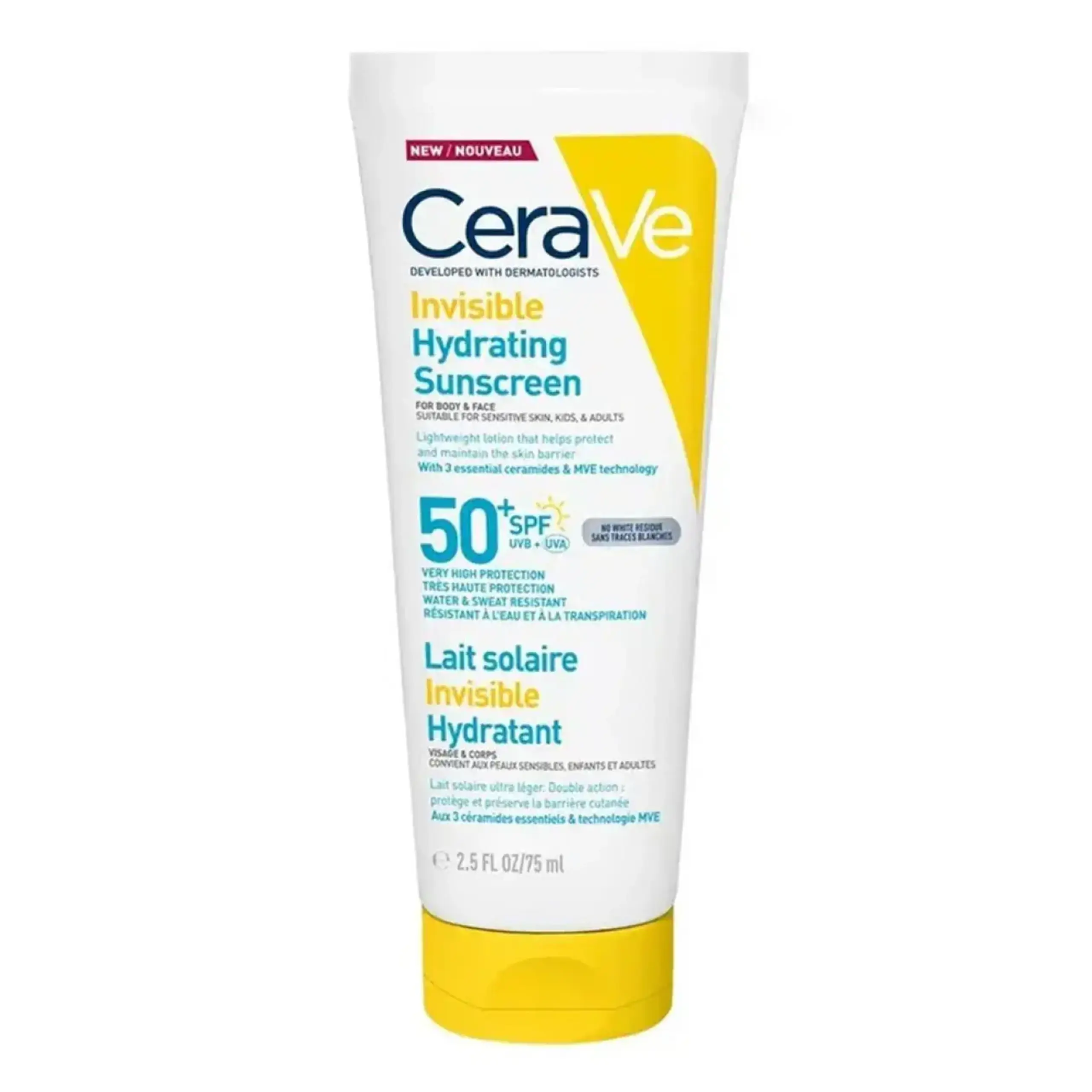 CeraVe, Invisible Hydrating Lotion SPF50, 75 ml