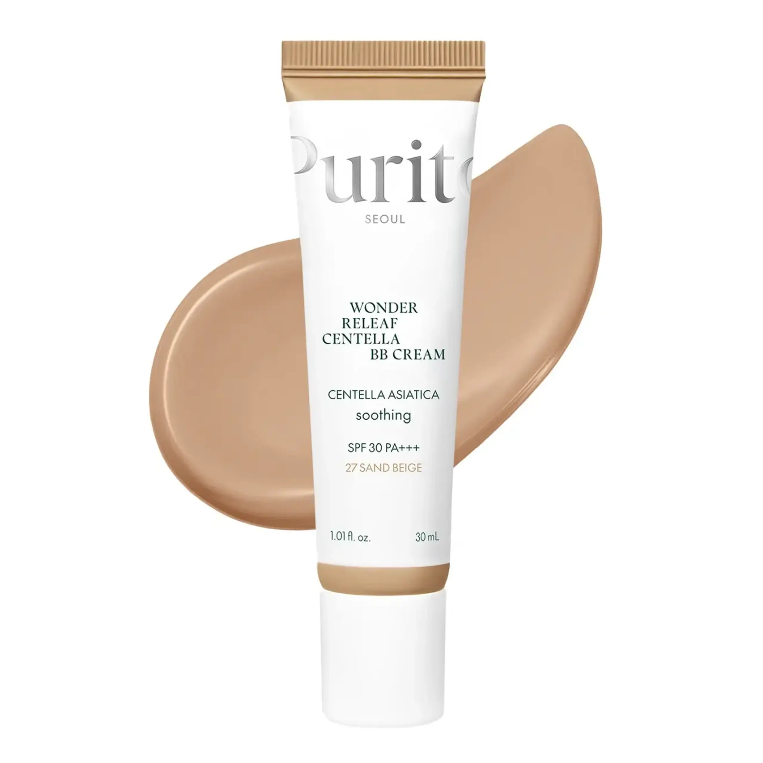 Purito, Wonder Releaf Centella BB Cream #27 Sand Beige, 30ml