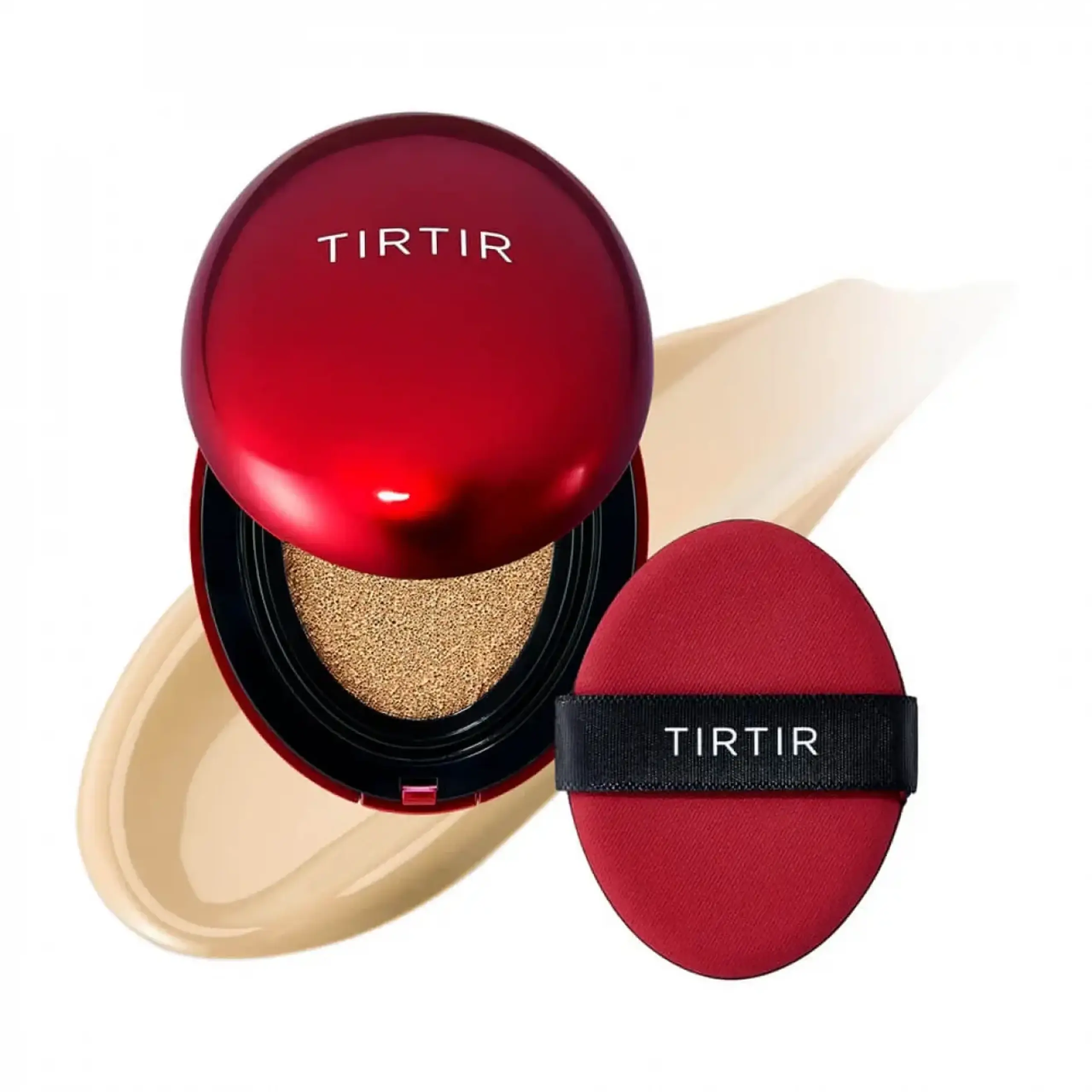 Cushion rezistent cu finisaj semi-mat TirTir, Mask Fit Red Cushion 24W Soft Beige, 18 gr.