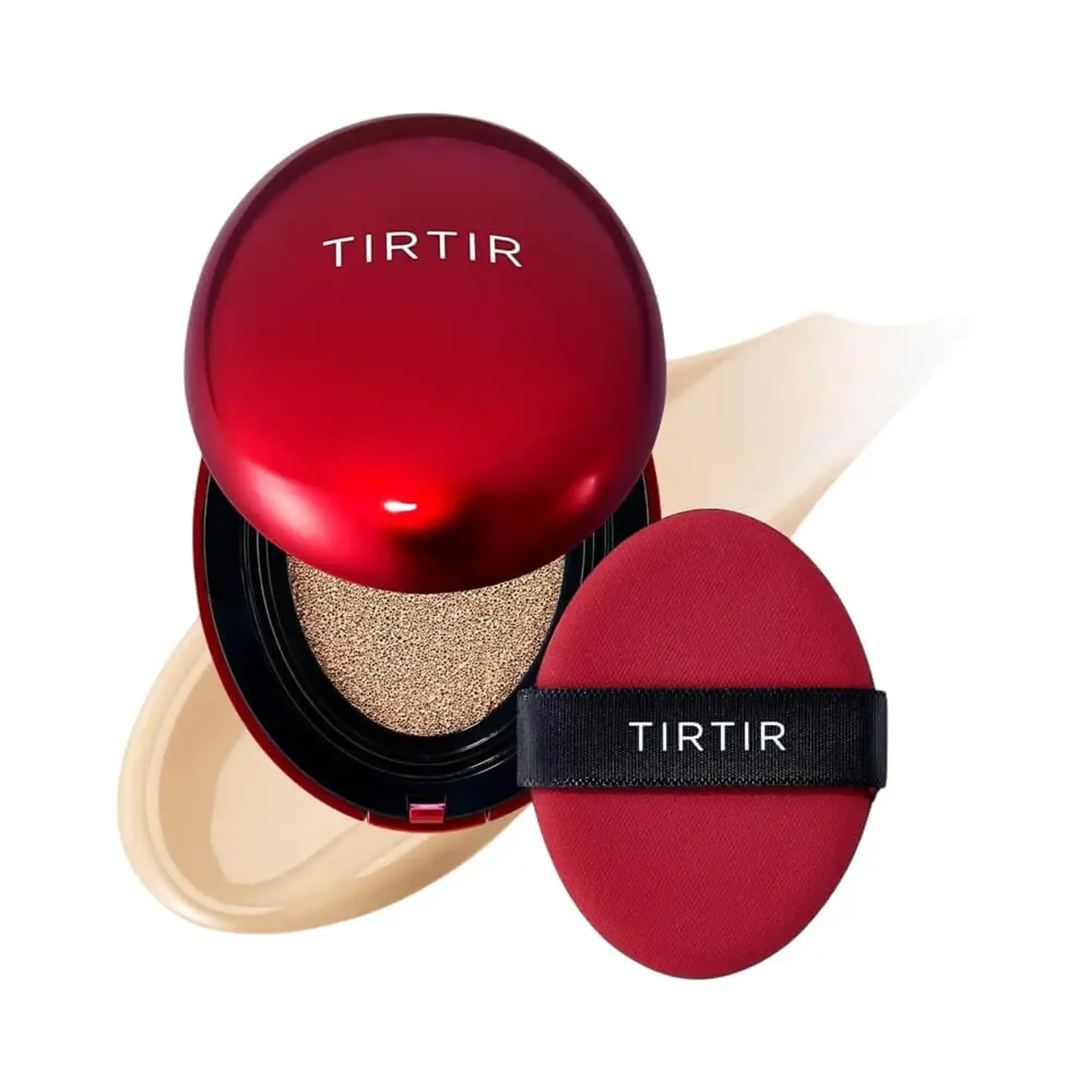 Cushion rezistent cu finisaj semi-mat TirTir, Mask Fit Red Cushion 23N Sand, 18 gr.