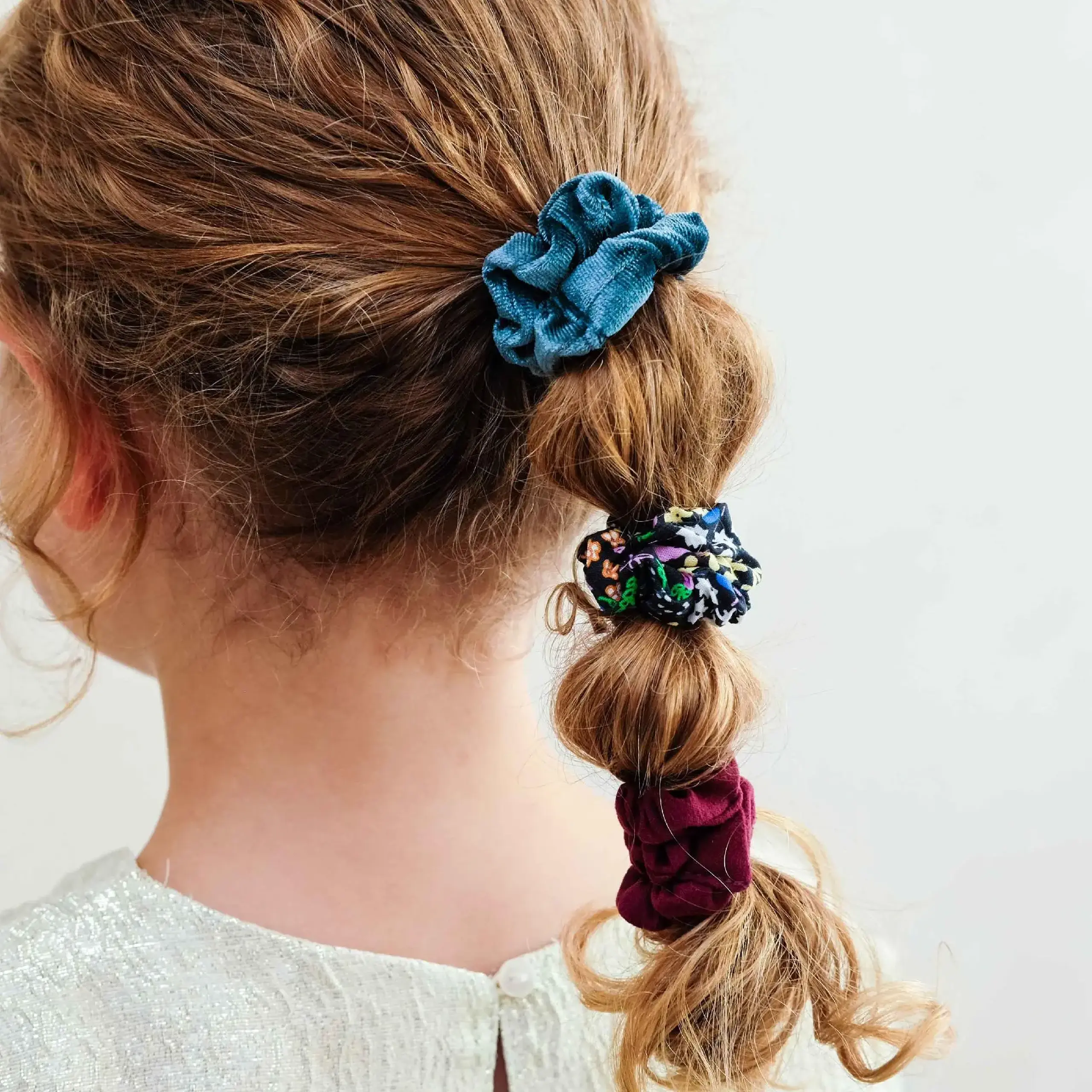Set de 6 scrunchie-uri subțiri, multicolor — Mimi & Lula