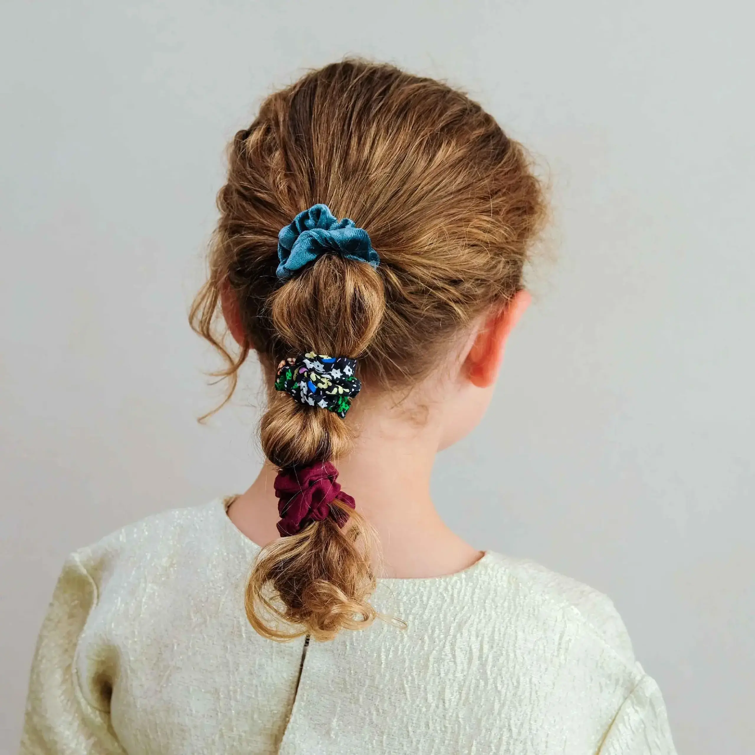 Set de 6 scrunchie-uri subțiri, multicolor — Mimi & Lula