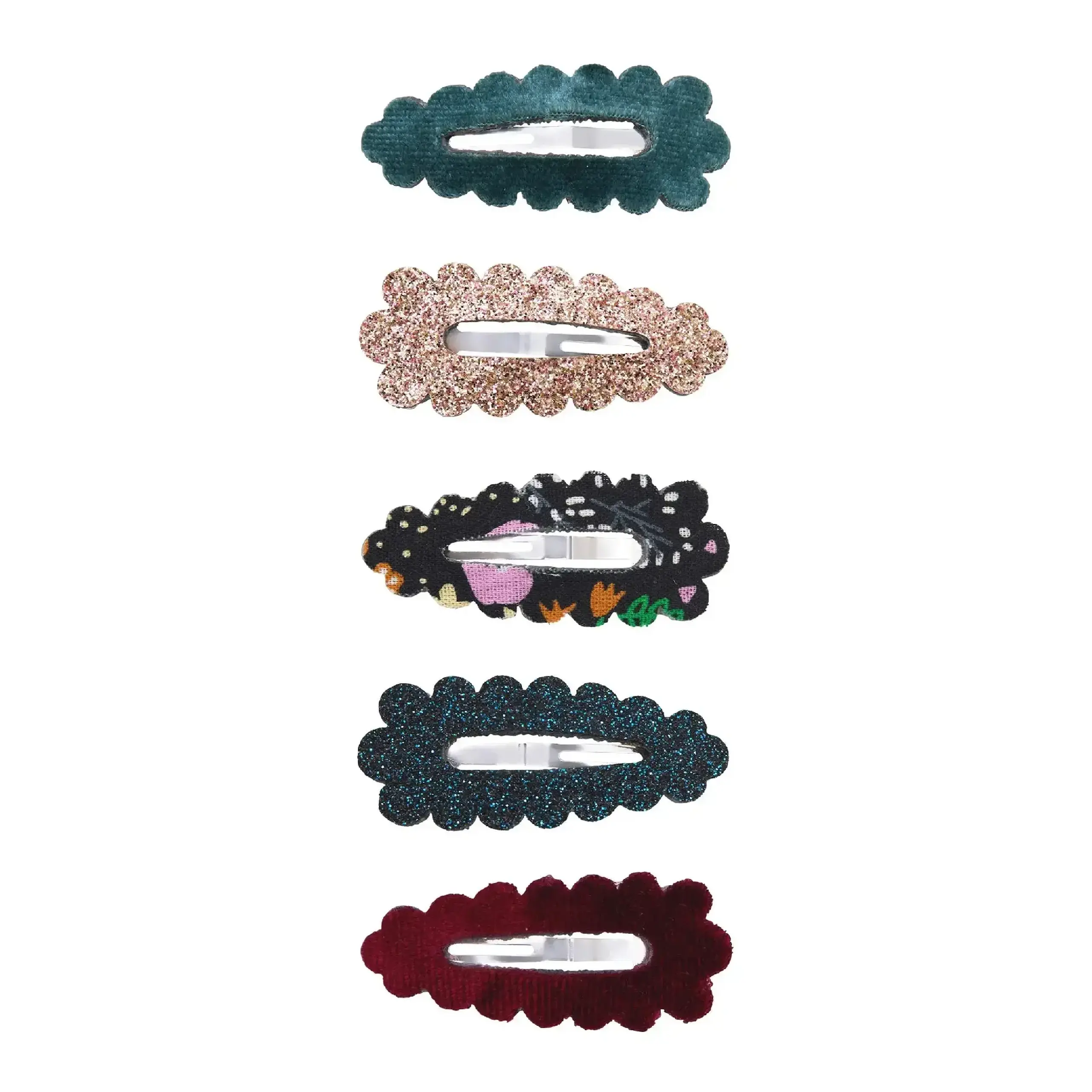 Set de 5 agrafe Blackberry cu margine festonată — Mimi & Lula