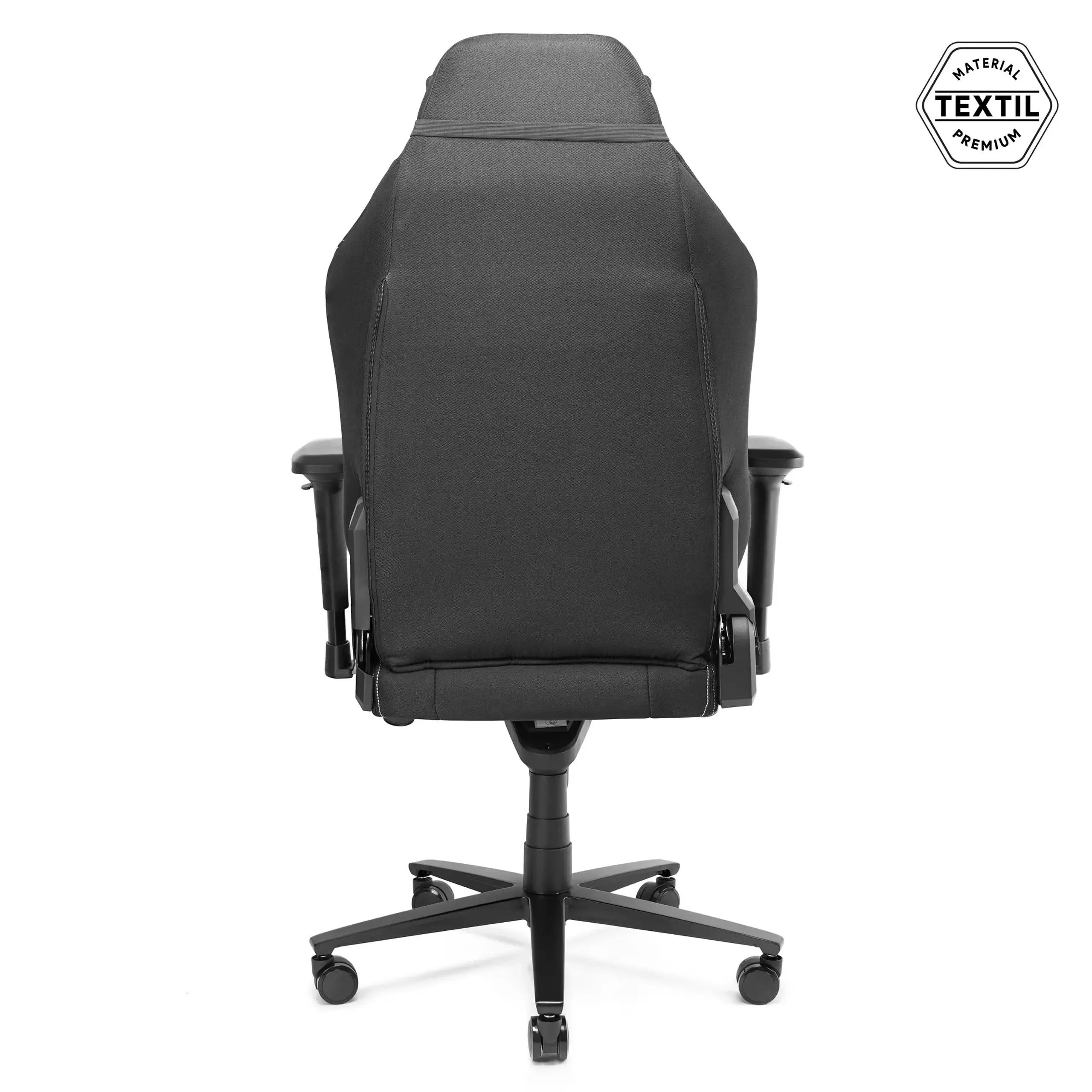 Scaun Gaming Profesional Dr.Shield Capsule Textil, King Size XXL, Rezistenta 200 KG - Negru