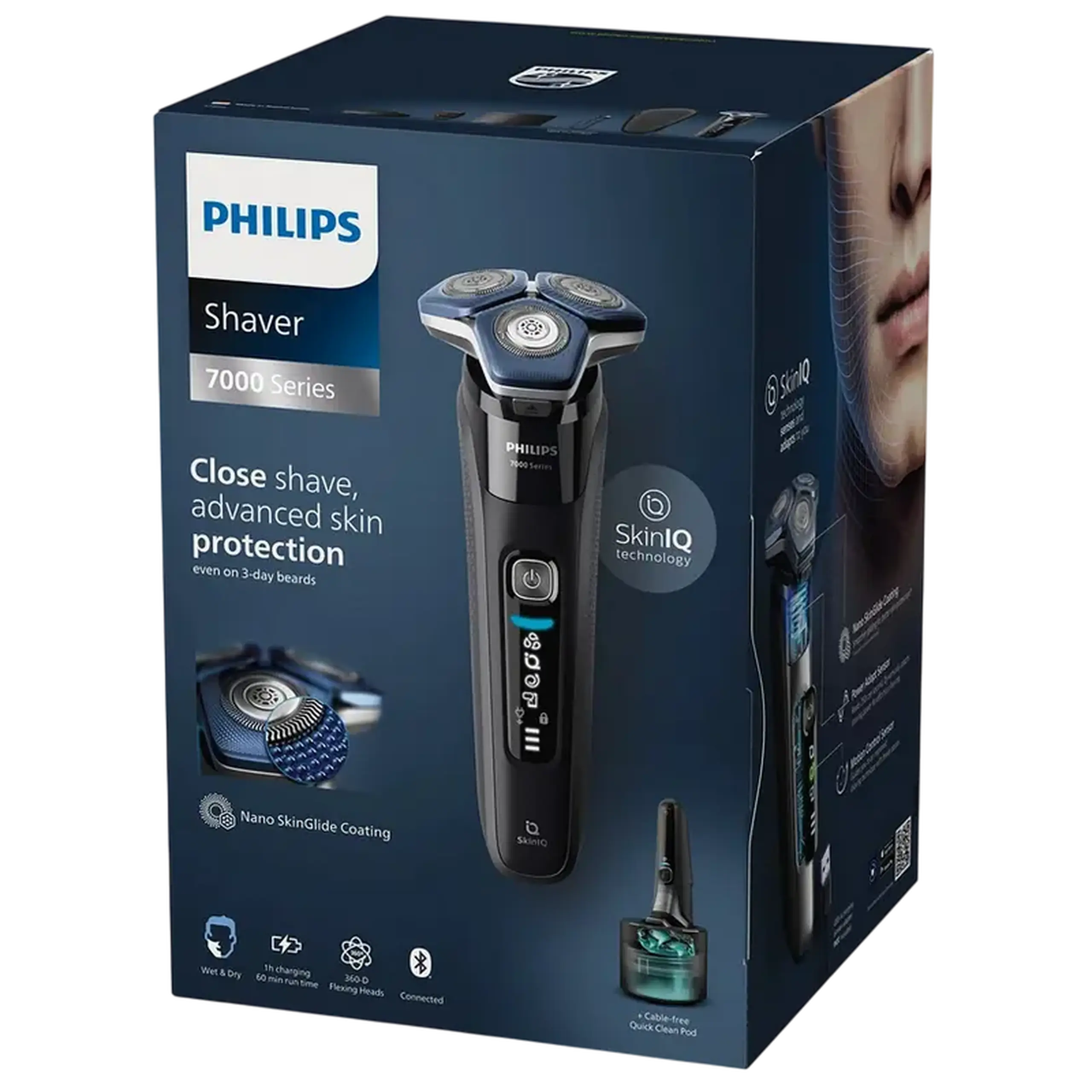 Aparat de ras electric Philips S7886/58, Negru