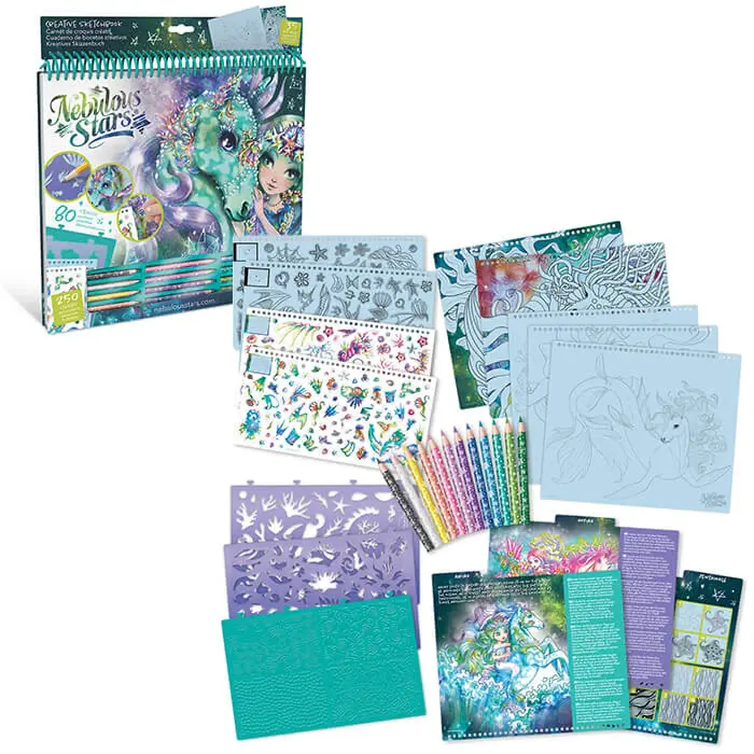 Sketchbook cu autocolan Nebulous Stars 11372