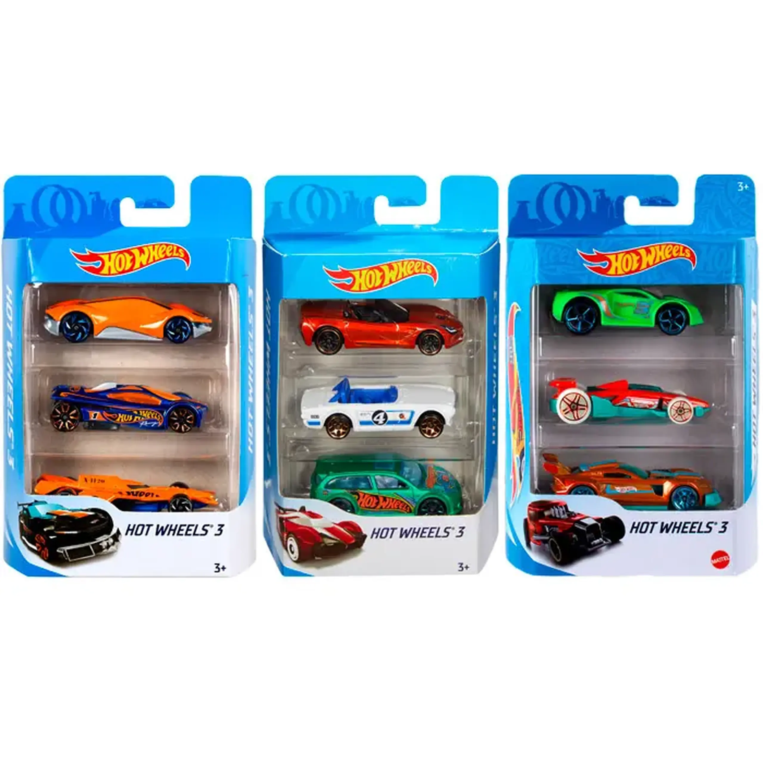 Set de 3 masinute HW K5904