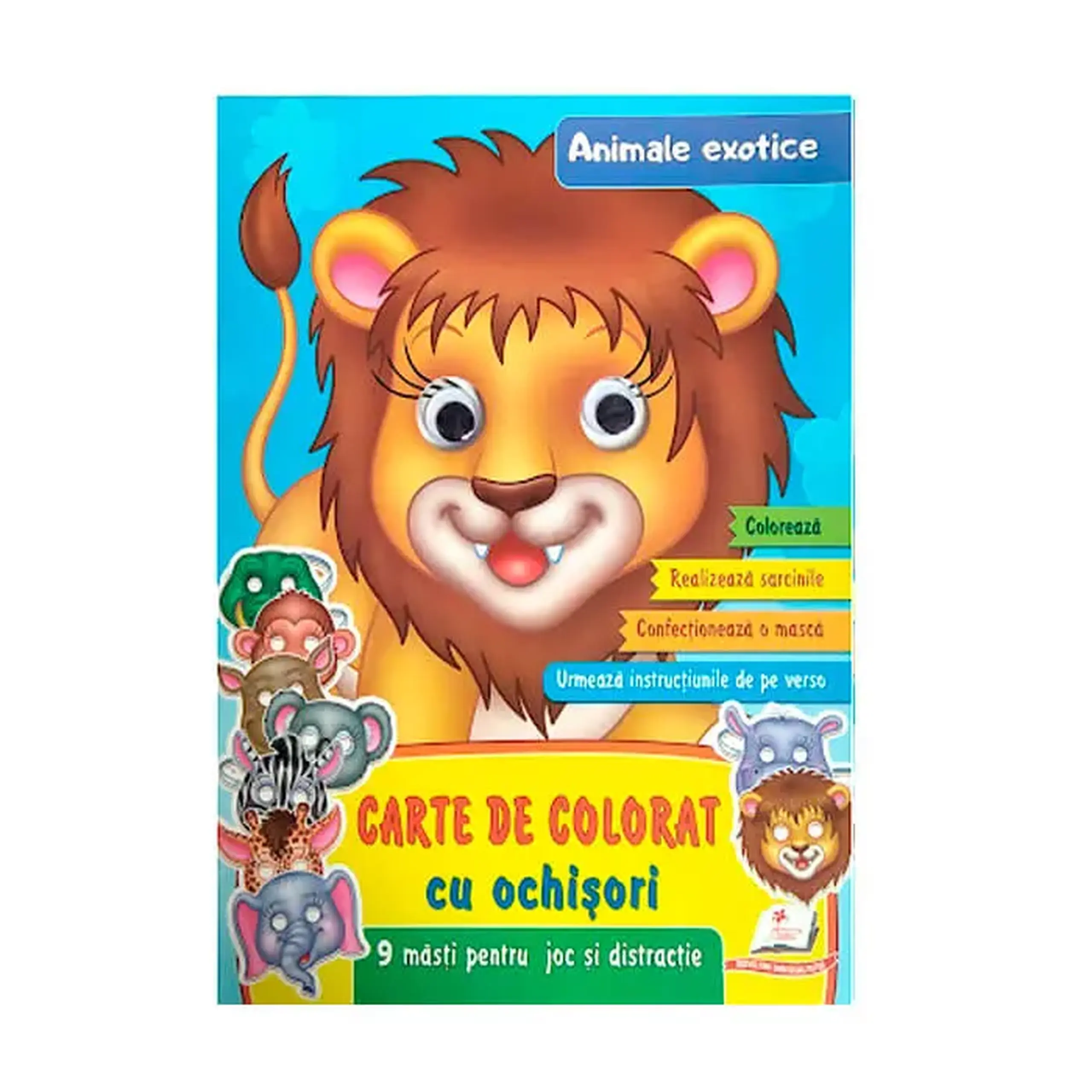 Carte de color. ochi. Animale exotice 662