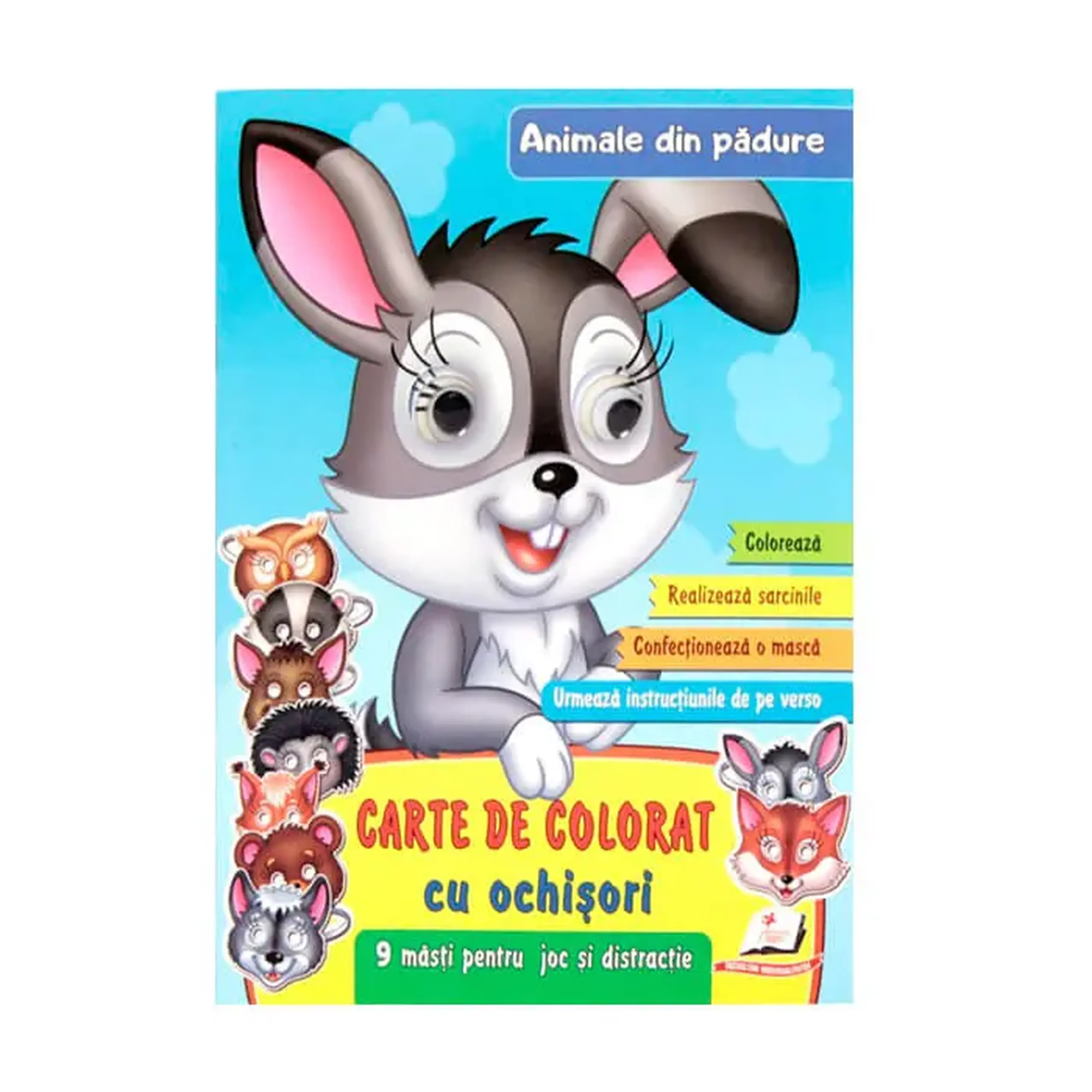 Carte de color. ochi. Animale din padure