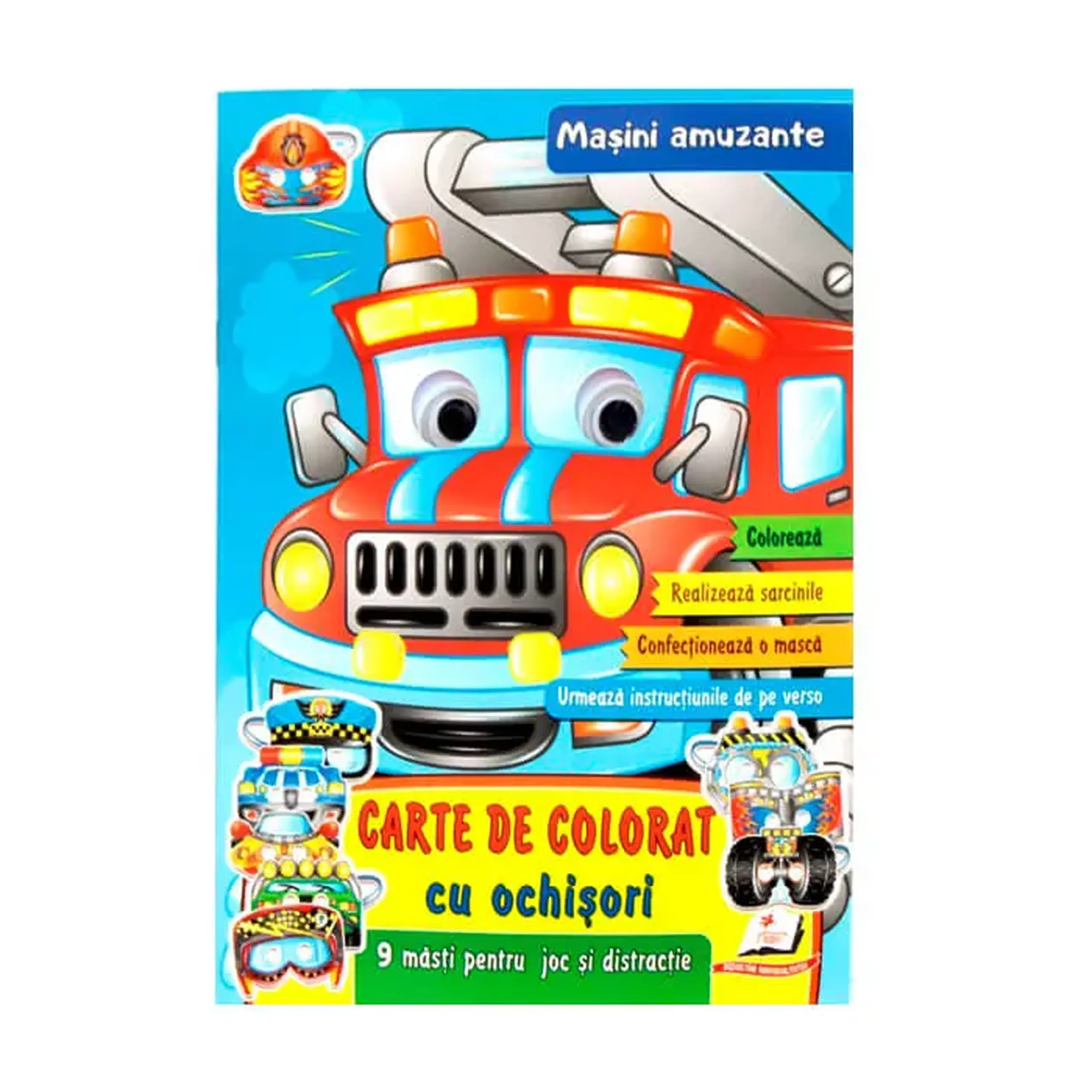 Carte de color. ochi. Masini amuzante 662