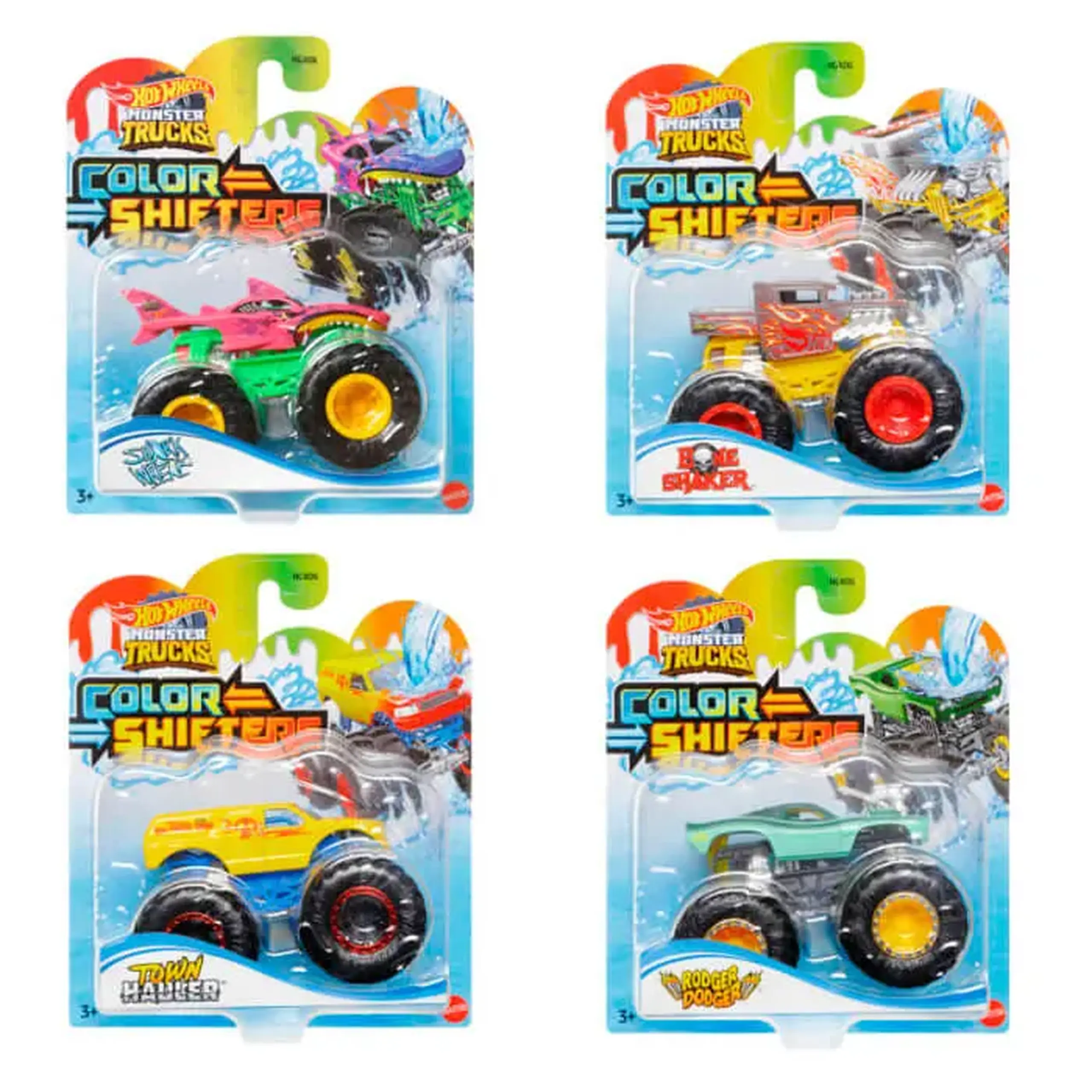 Masina care schimba culoarea HW Monster Trucks HGX06