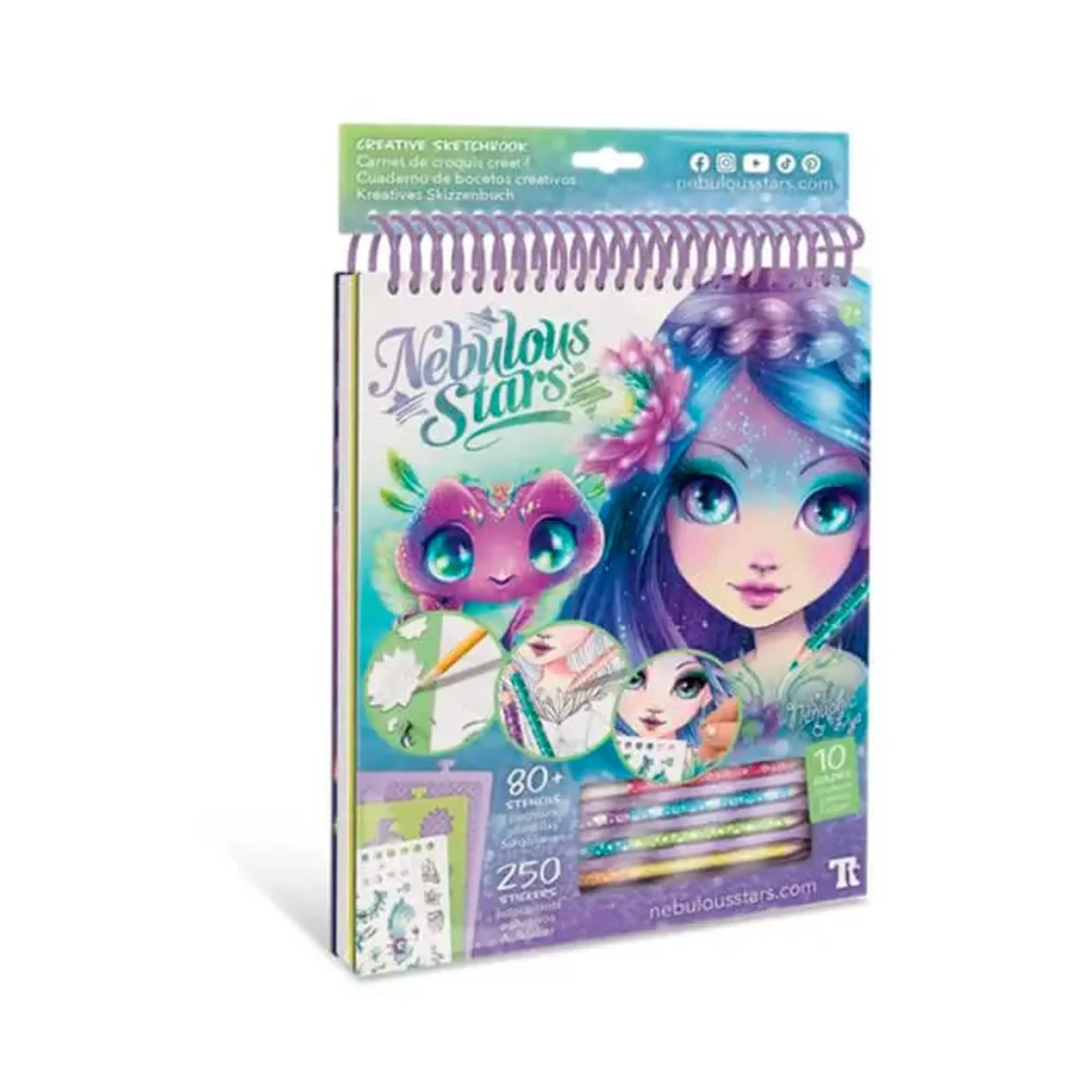 Sketchbook cu autocolan Nebulous Stars 11132