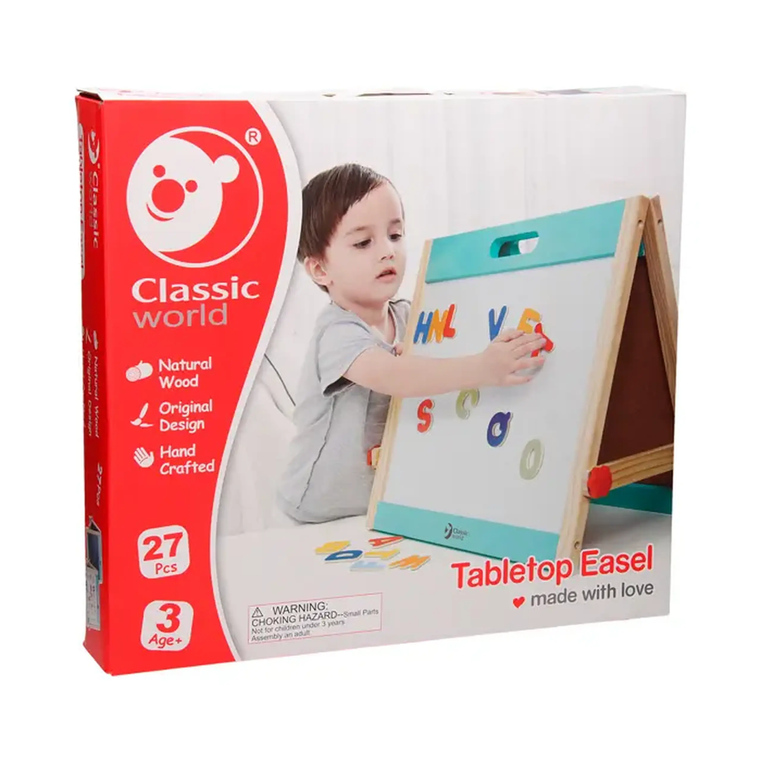 Tabla pentru desen 2-in-1 (magnetic) "Classic world" 53870