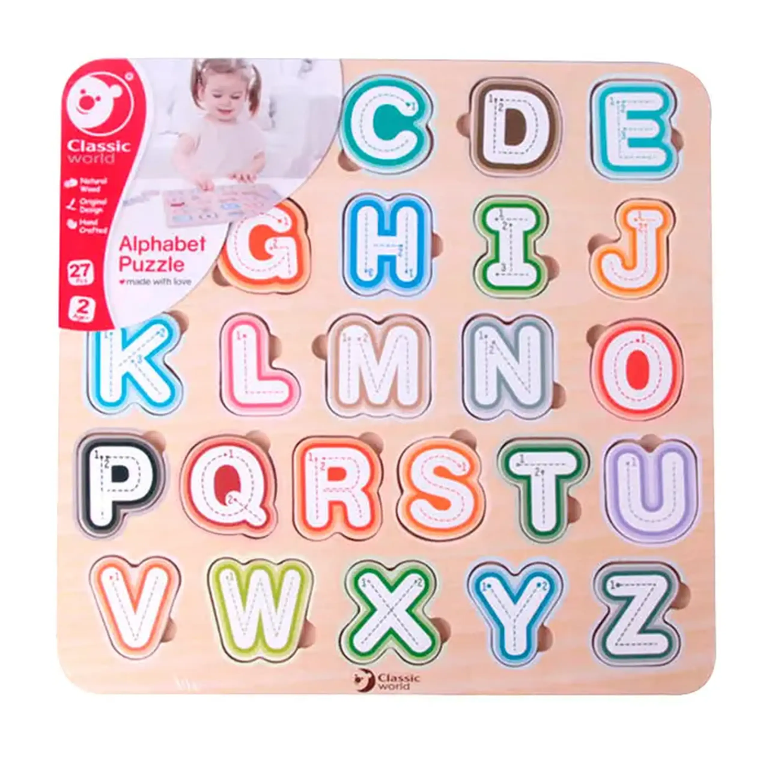 Puzzle din lemn "Alfabet" 54426