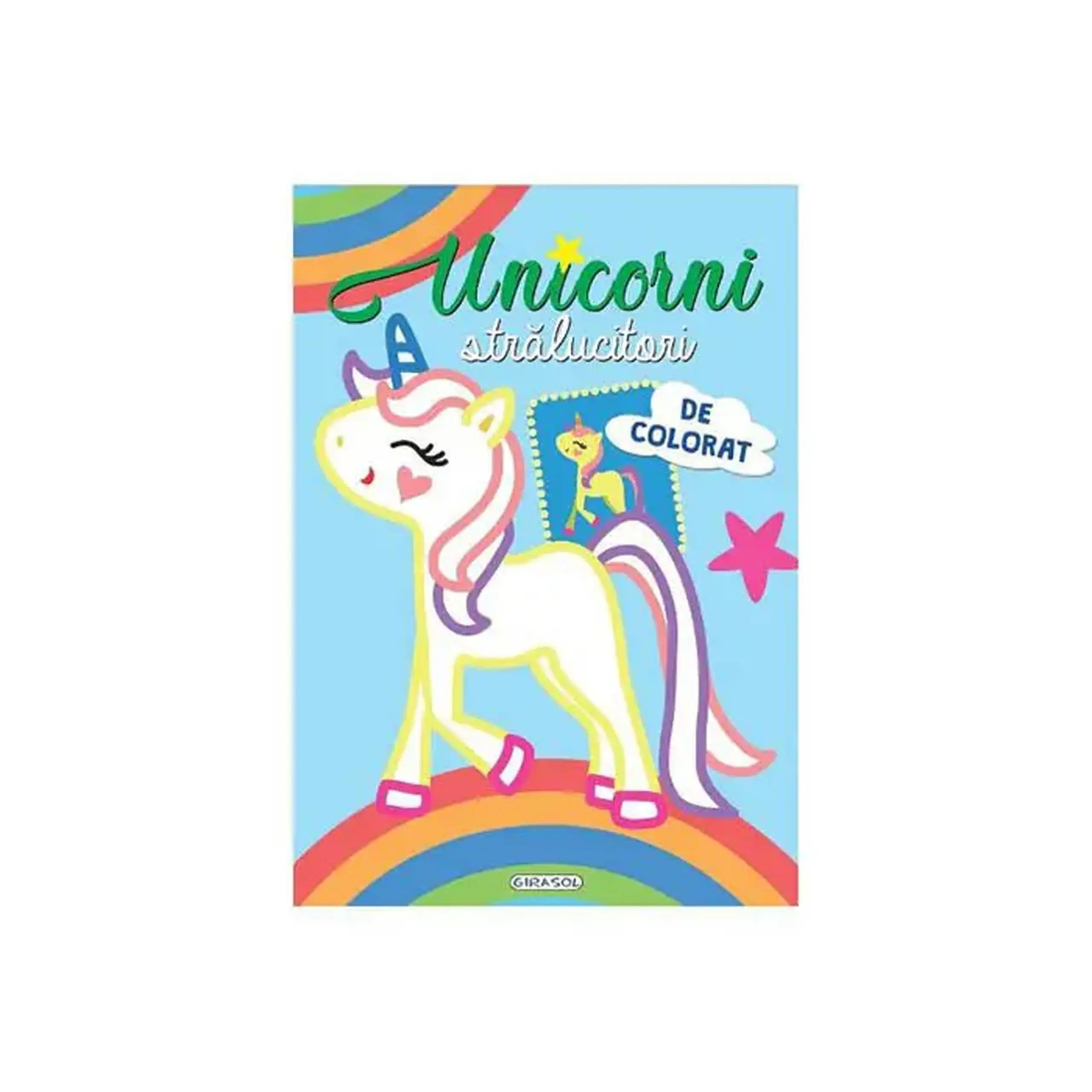 Unicorni stralucitori de colorat (bleu) 241706