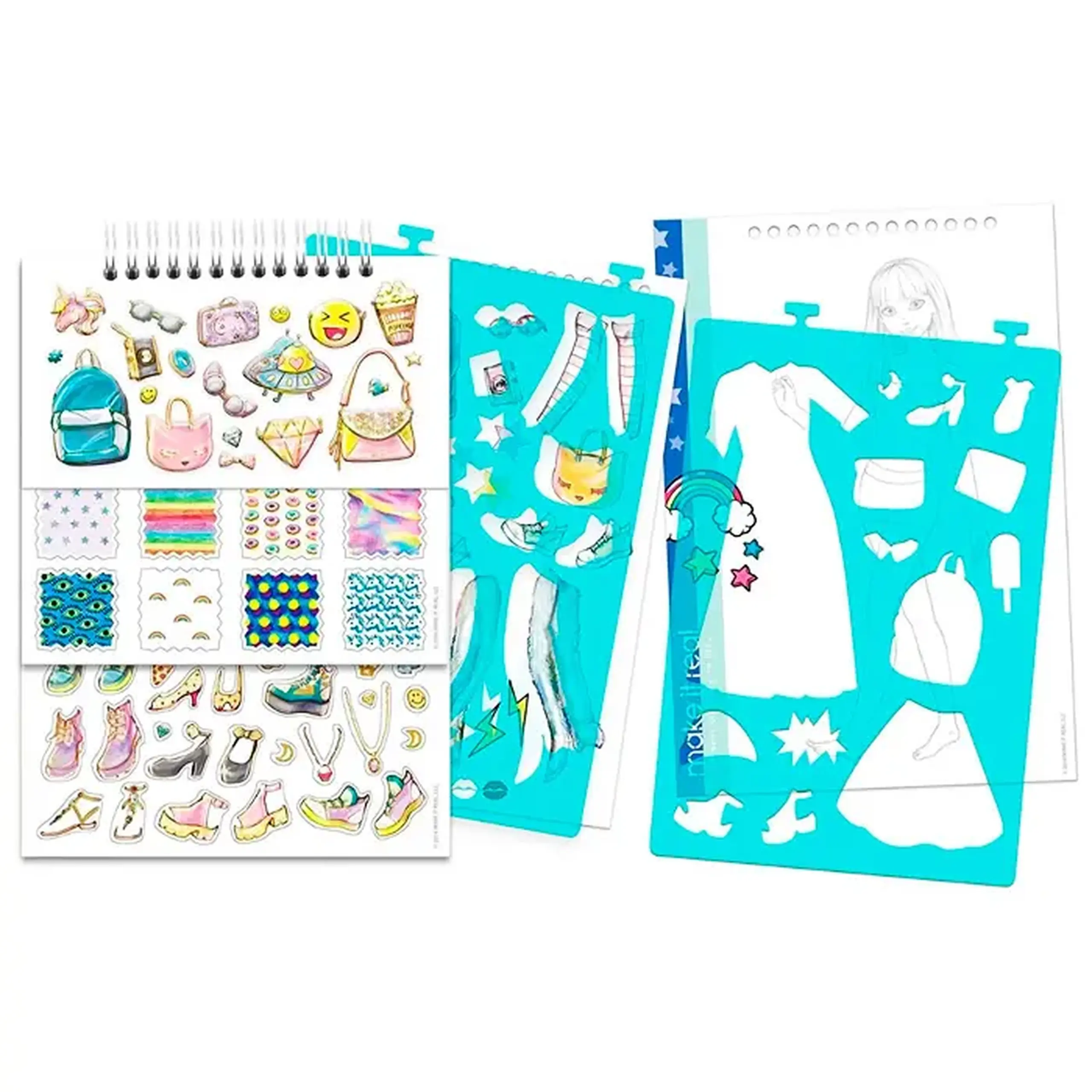 Sketchbook cu autocolan Make it real 3203