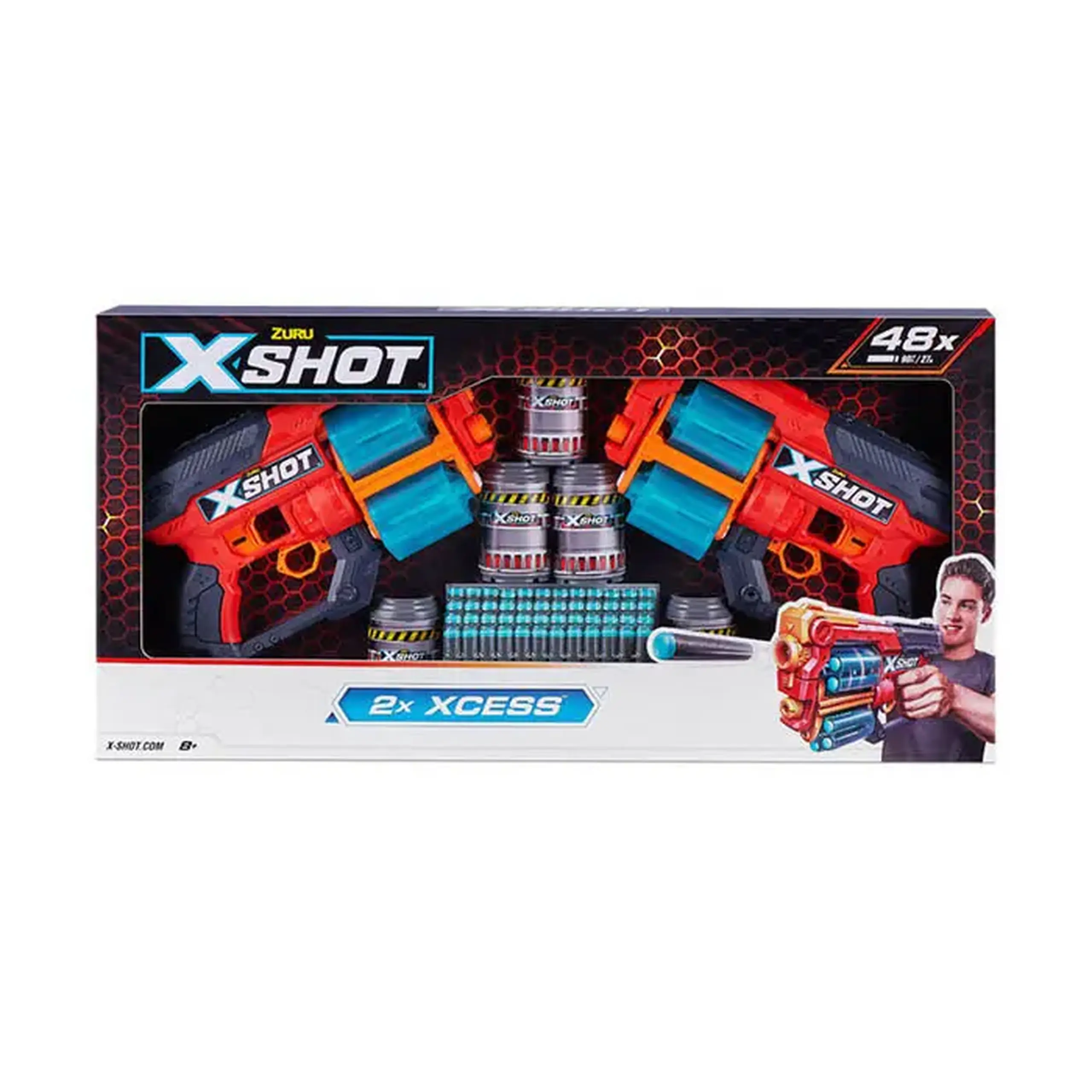 Set blastere 2 buc X-Shot "Excel-Xcess" 36438