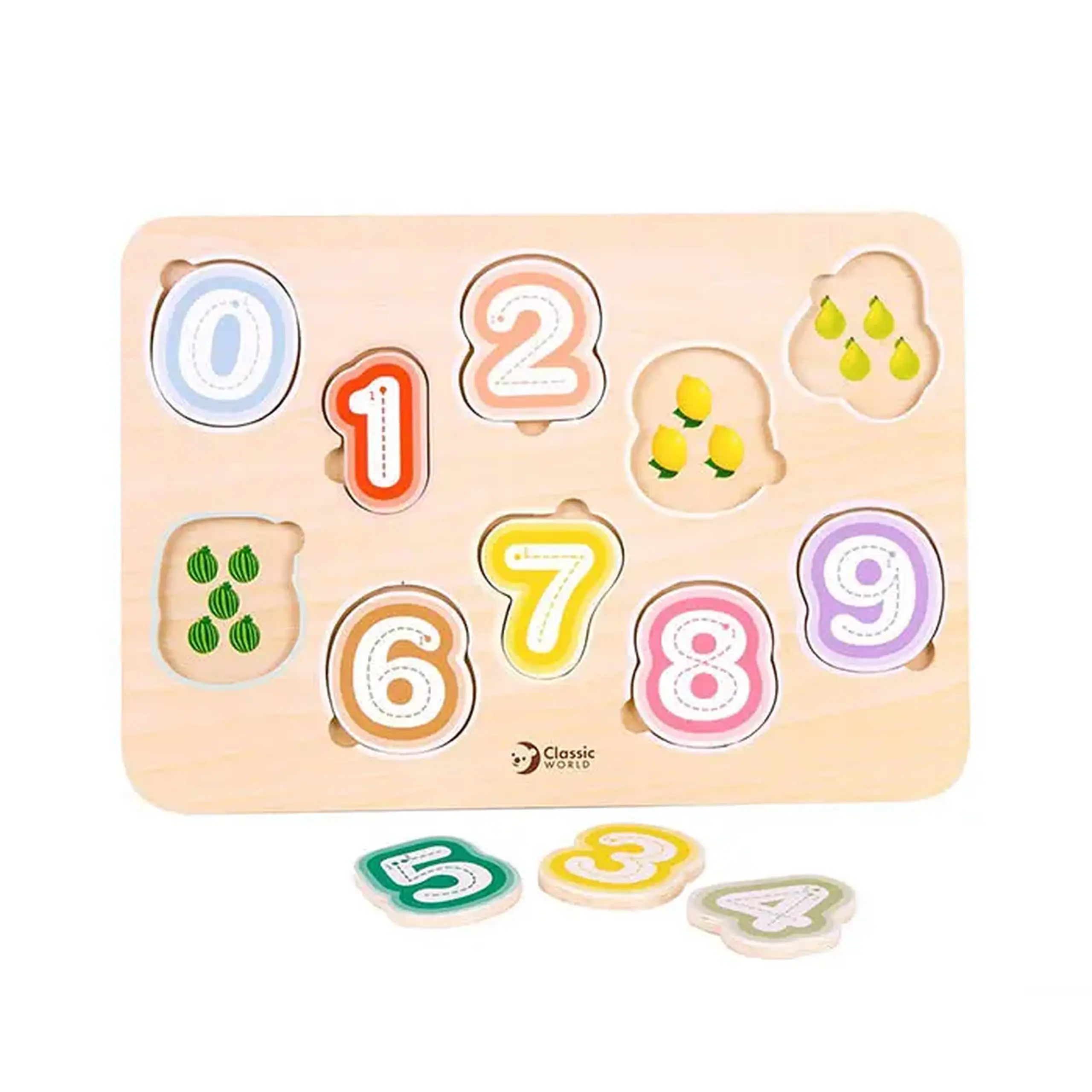 Puzzle din lemn Cifre 54433