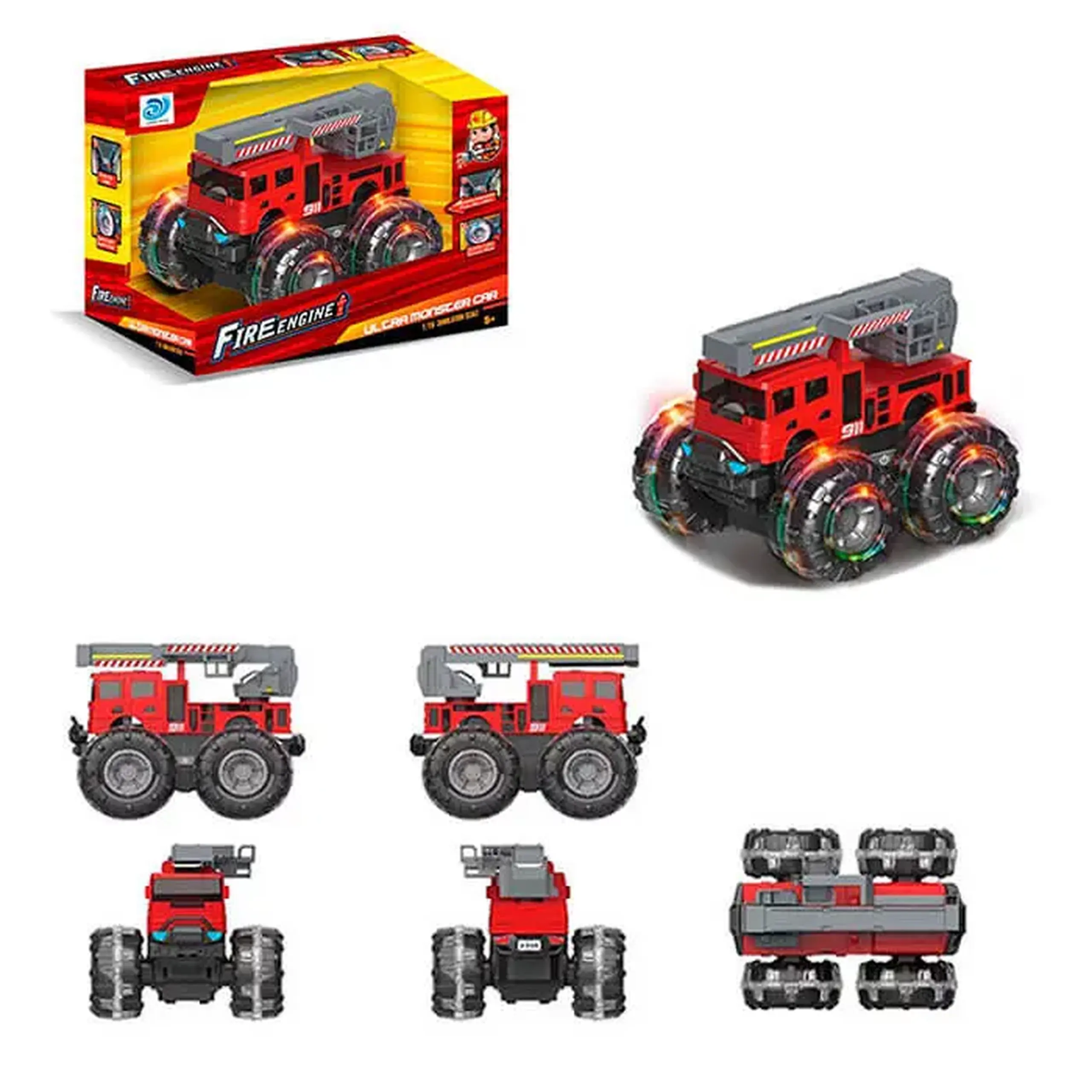 Masina de pompieri Monster Car 101A-47