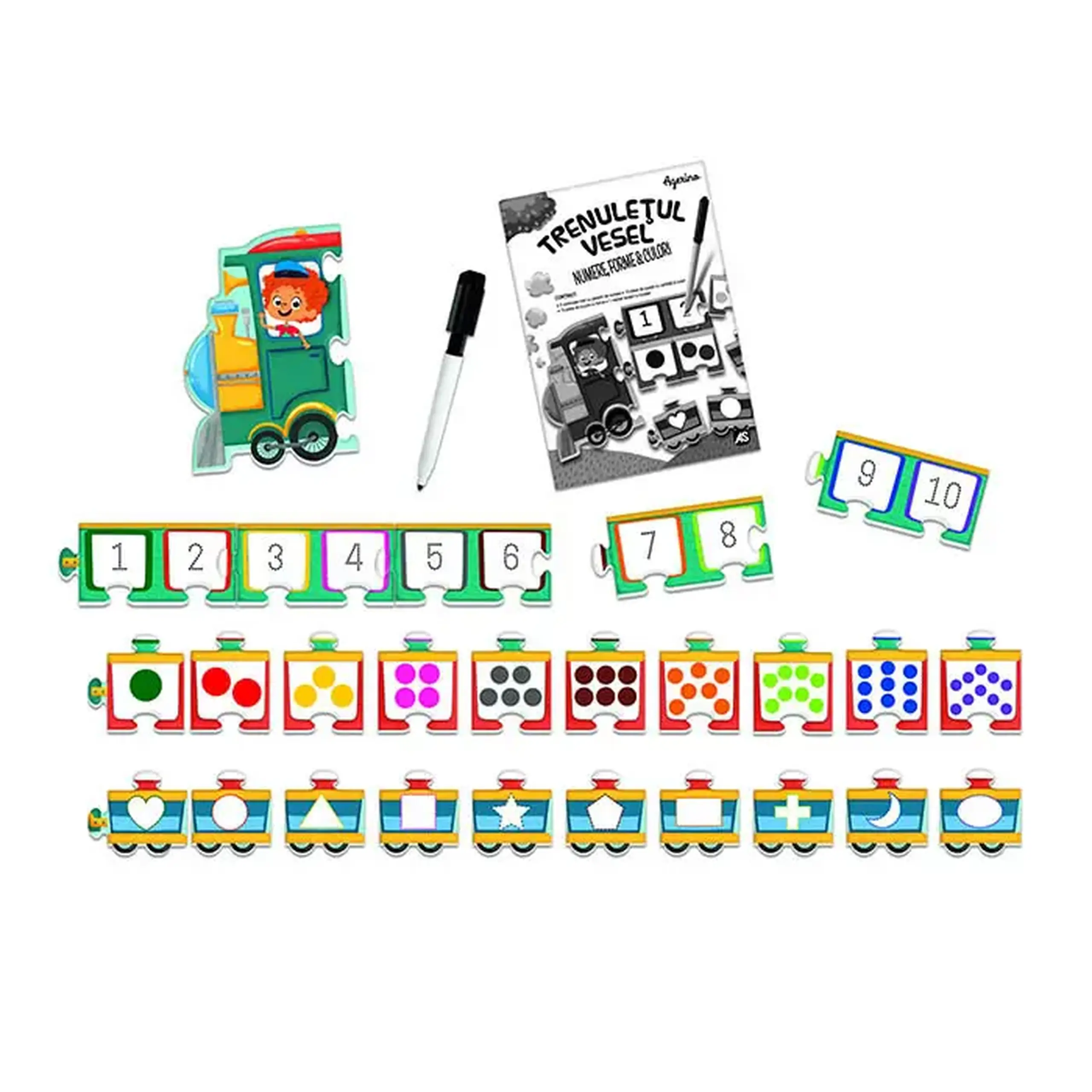Joc educativ Trenuletul vesel (RO) 50555