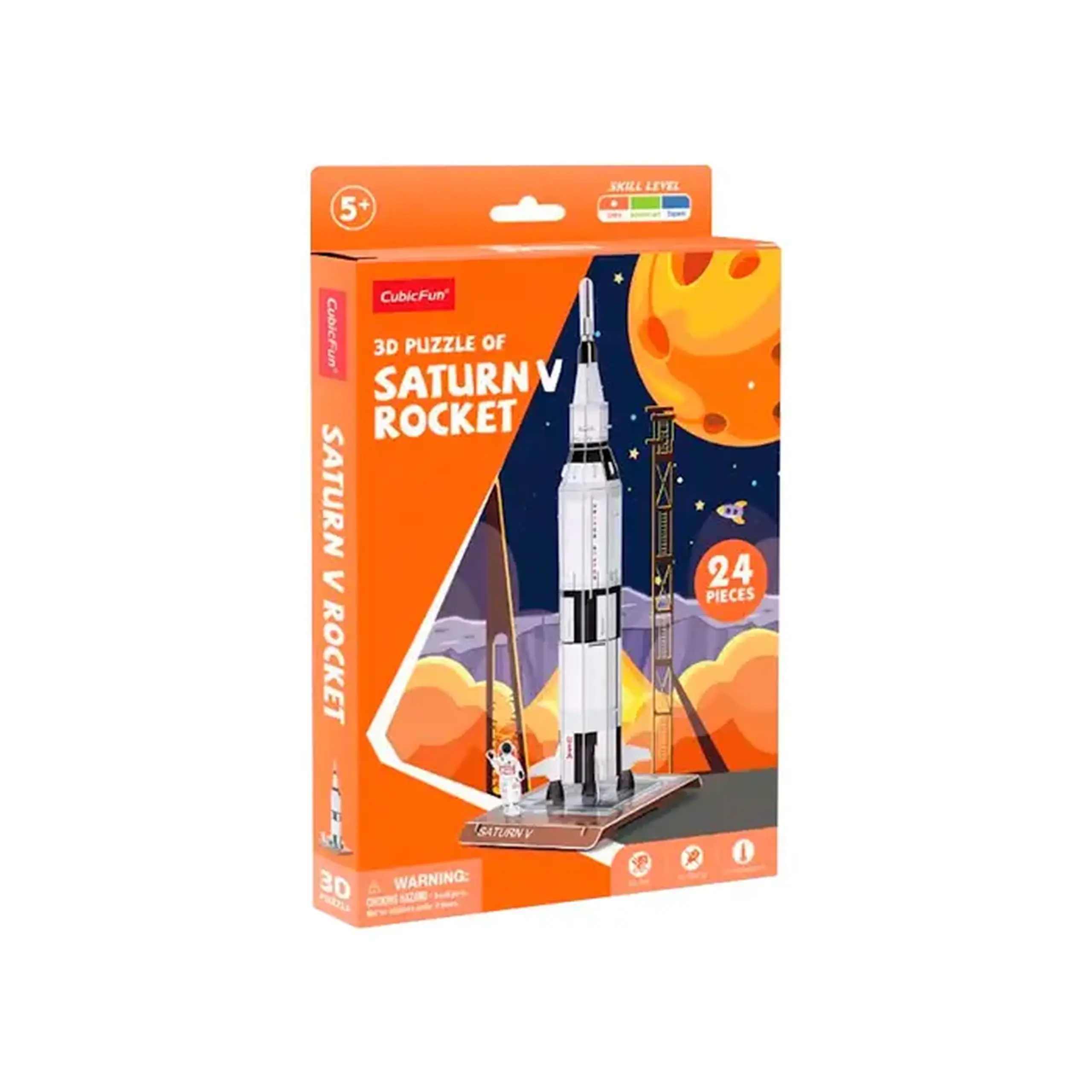 3D puzzle "Cubicfun" Racheta Saturn V W3198h
