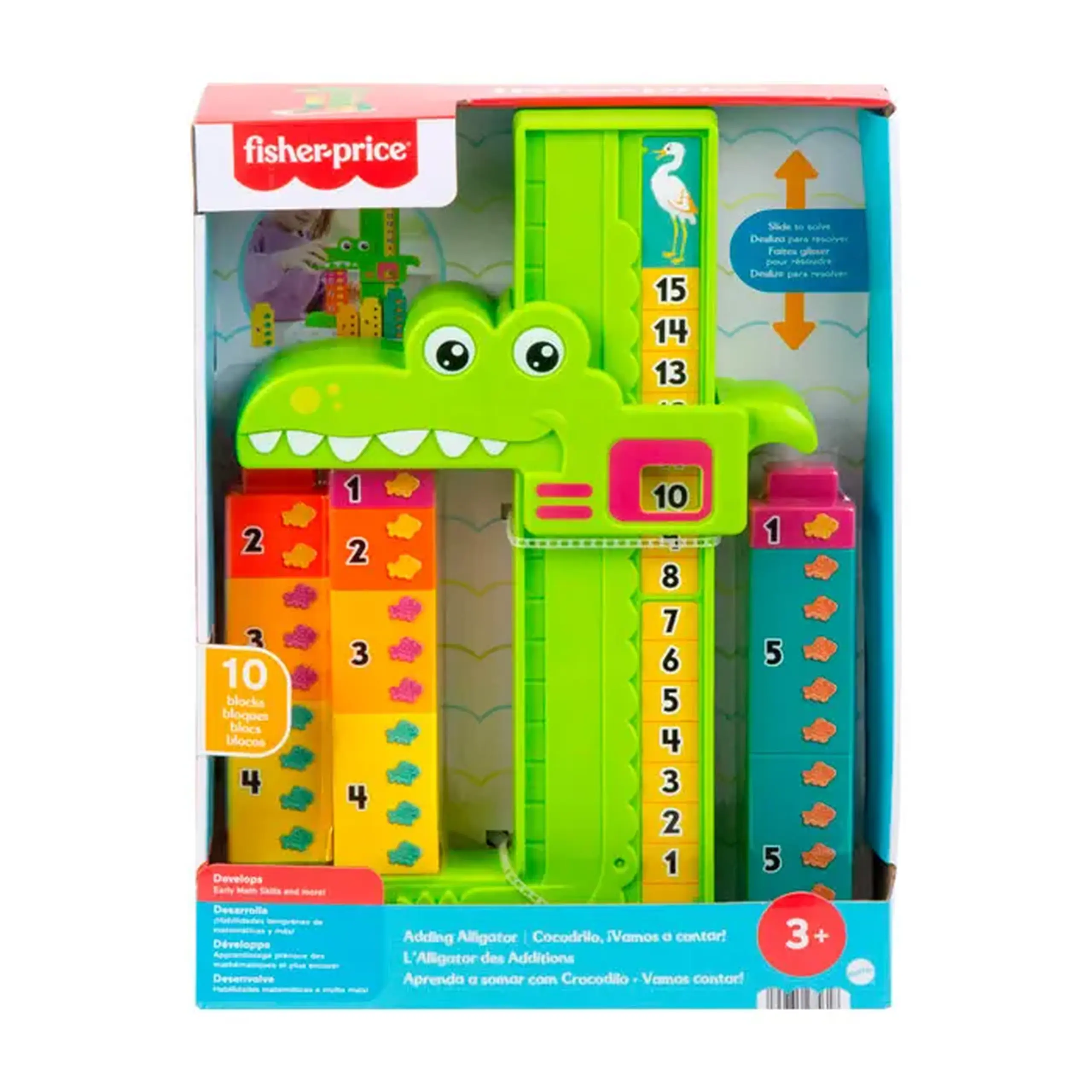 Jucarie educativa Fisher-Price Aligatorul care aduna JCT13