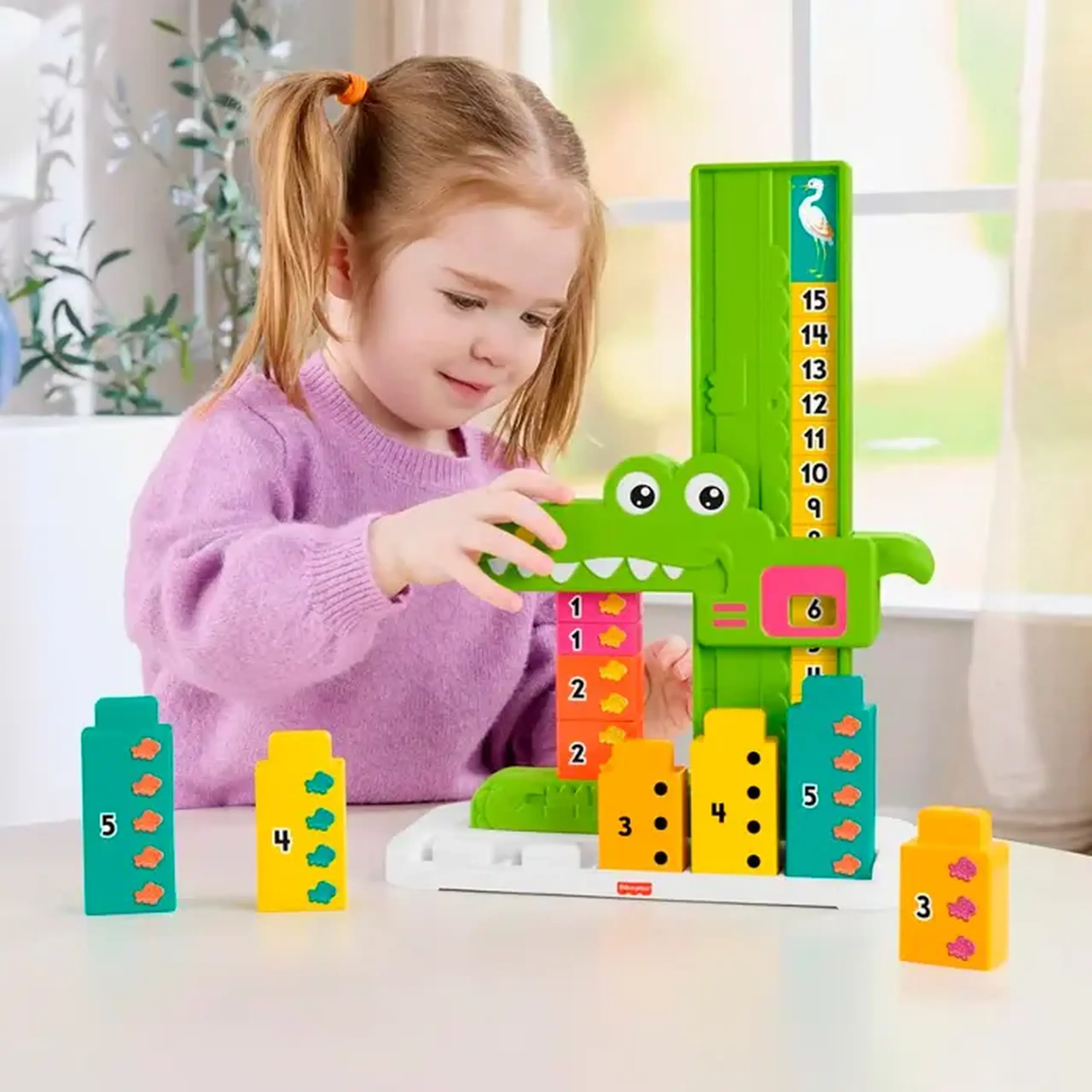 Jucarie educativa Fisher-Price Aligatorul care aduna JCT13