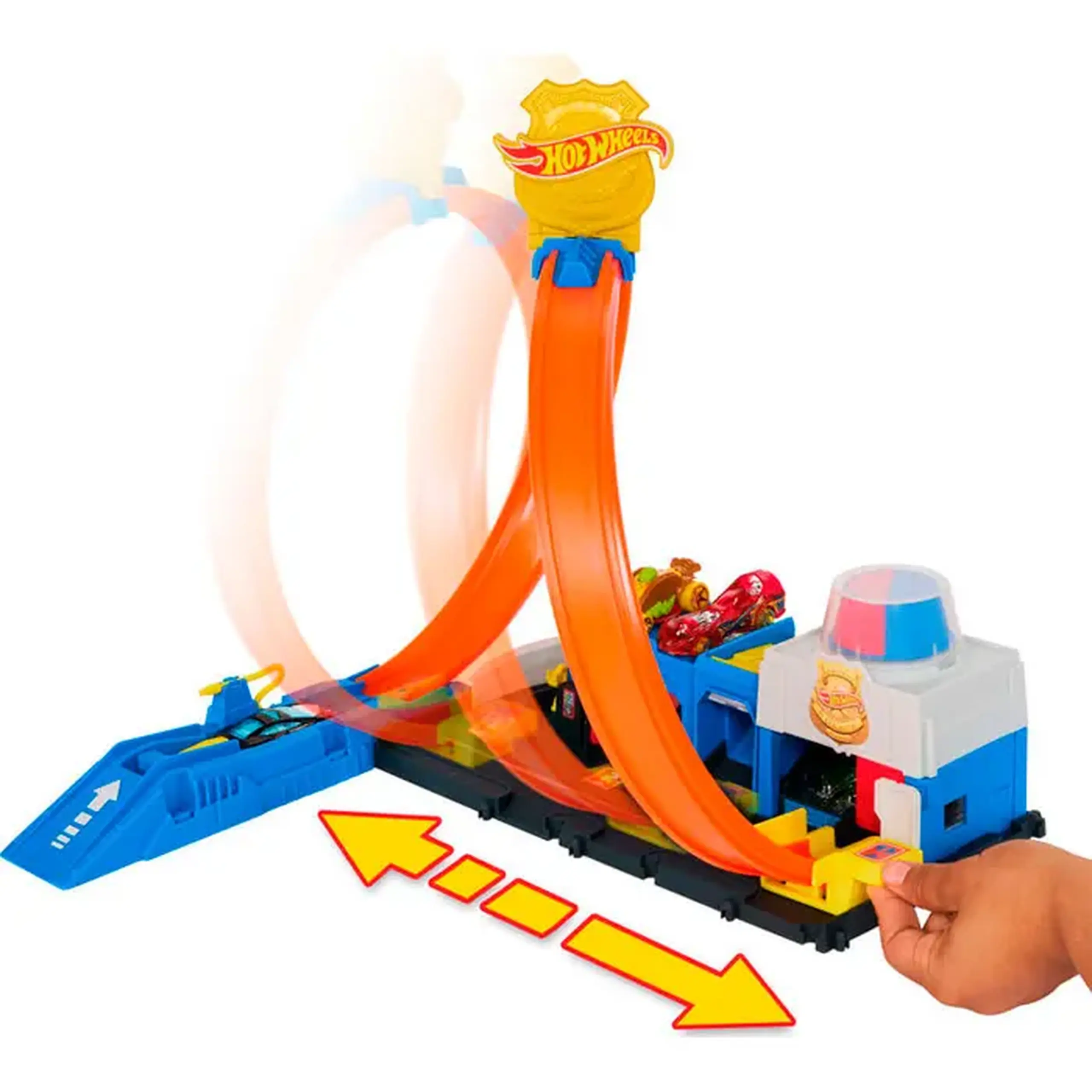 Pista "Hot Wheels" Super Police Station JBM71