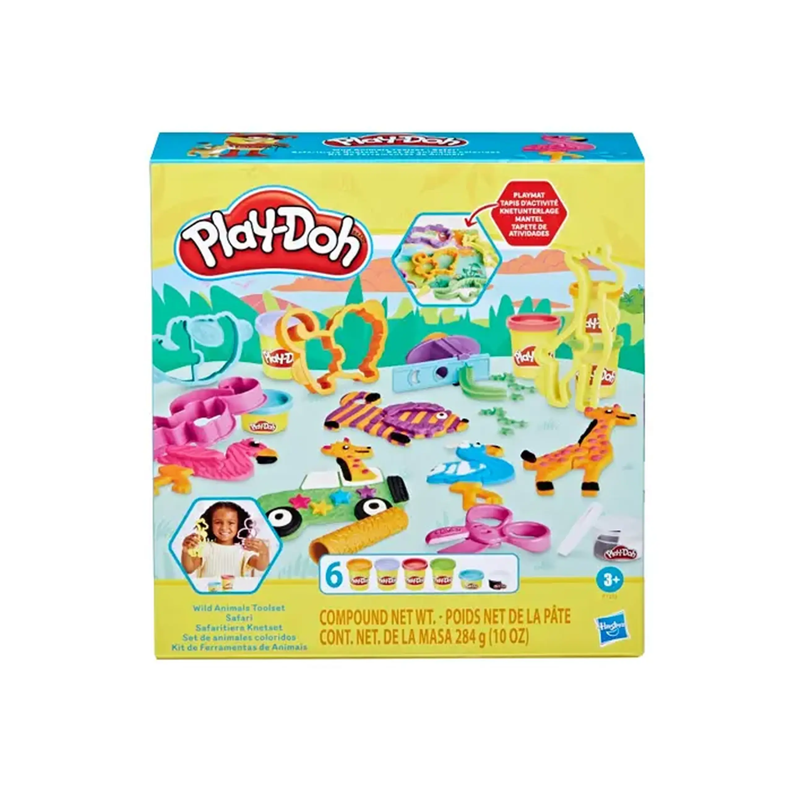Set plastilina Play-Doh Wild Animals Toolset F7213