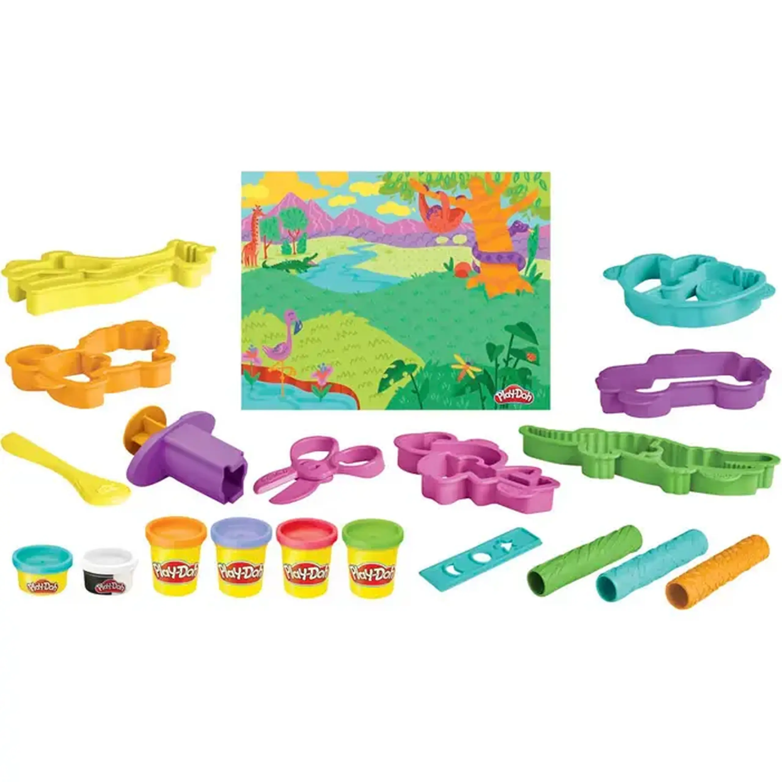 Set plastilina Play-Doh Wild Animals Toolset F7213