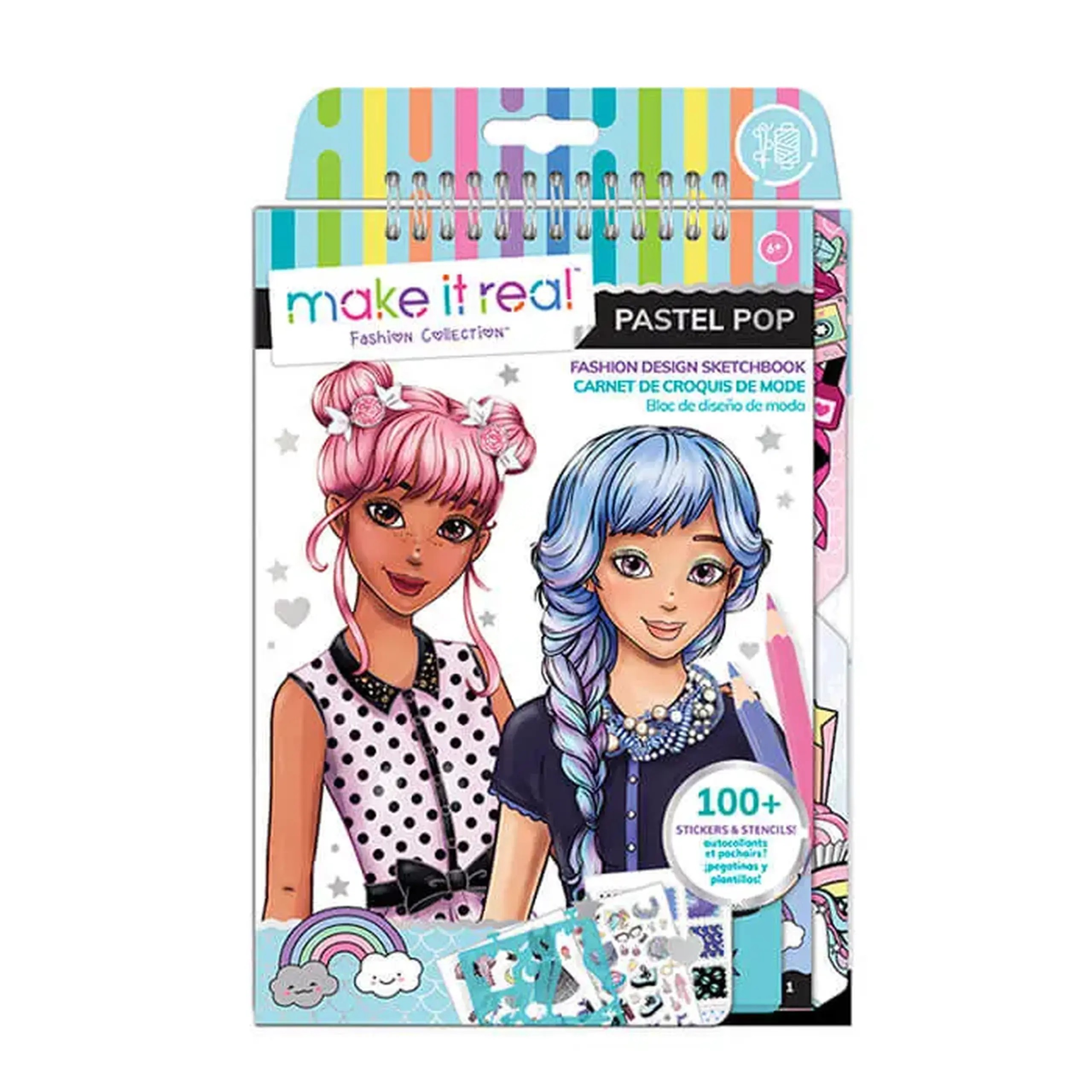 Sketchbook cu autocolan Make it real 3205