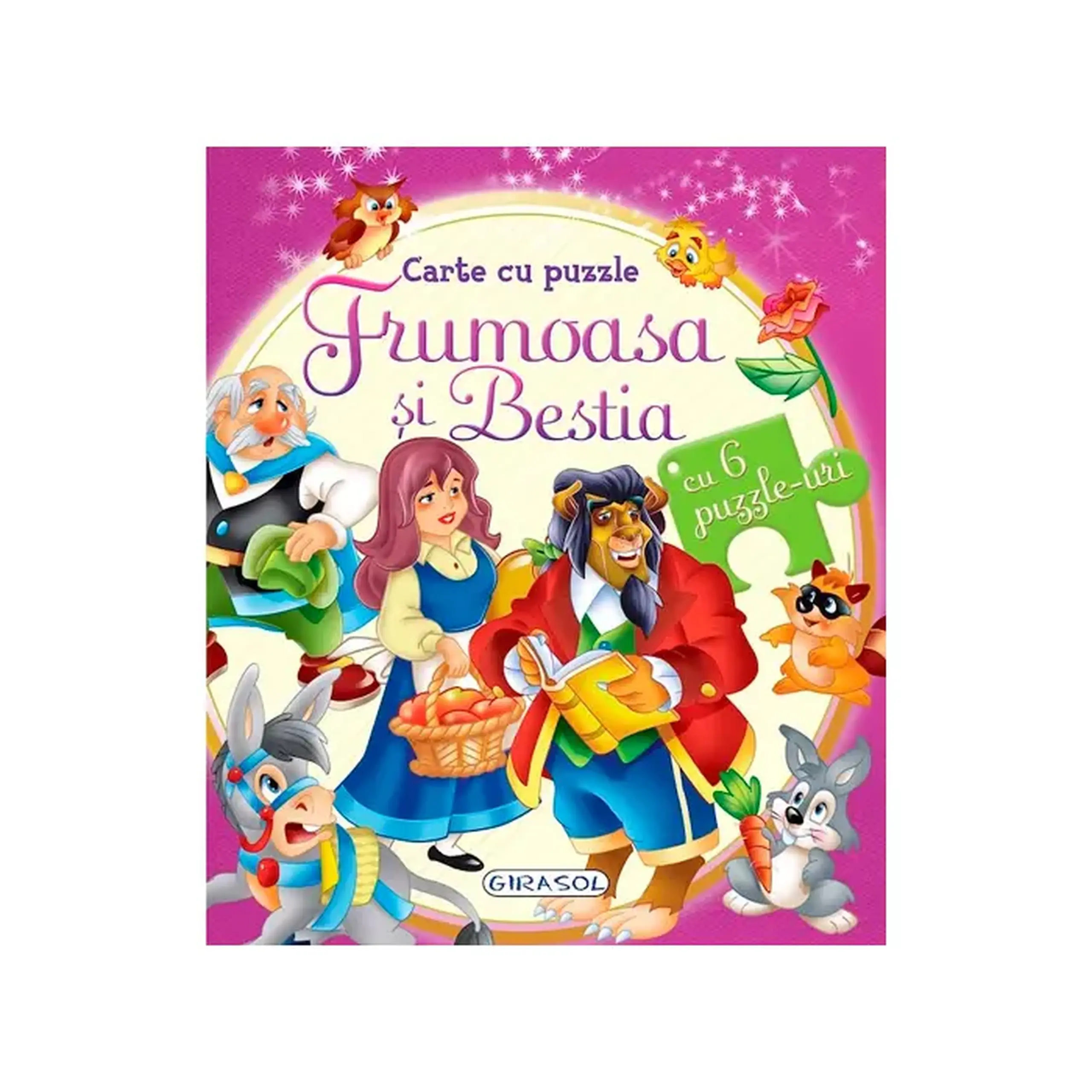 Carte cu puzzle - Frumoasa si Bestia_Girasol 241454