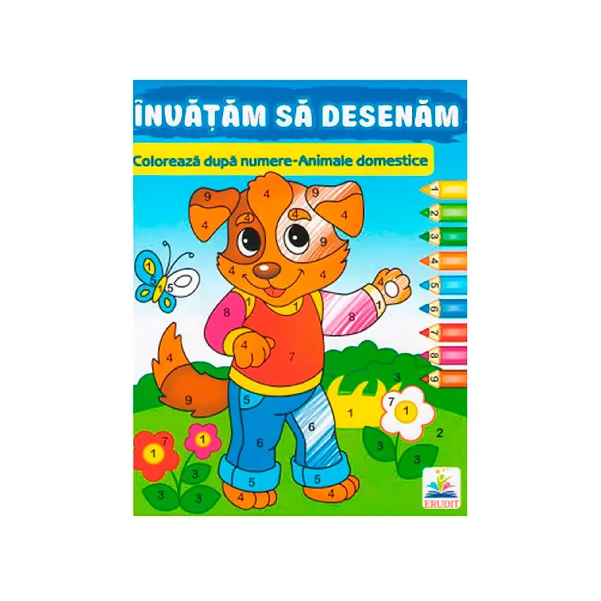 Coloreazа dupа numere-Animale domestice 357740